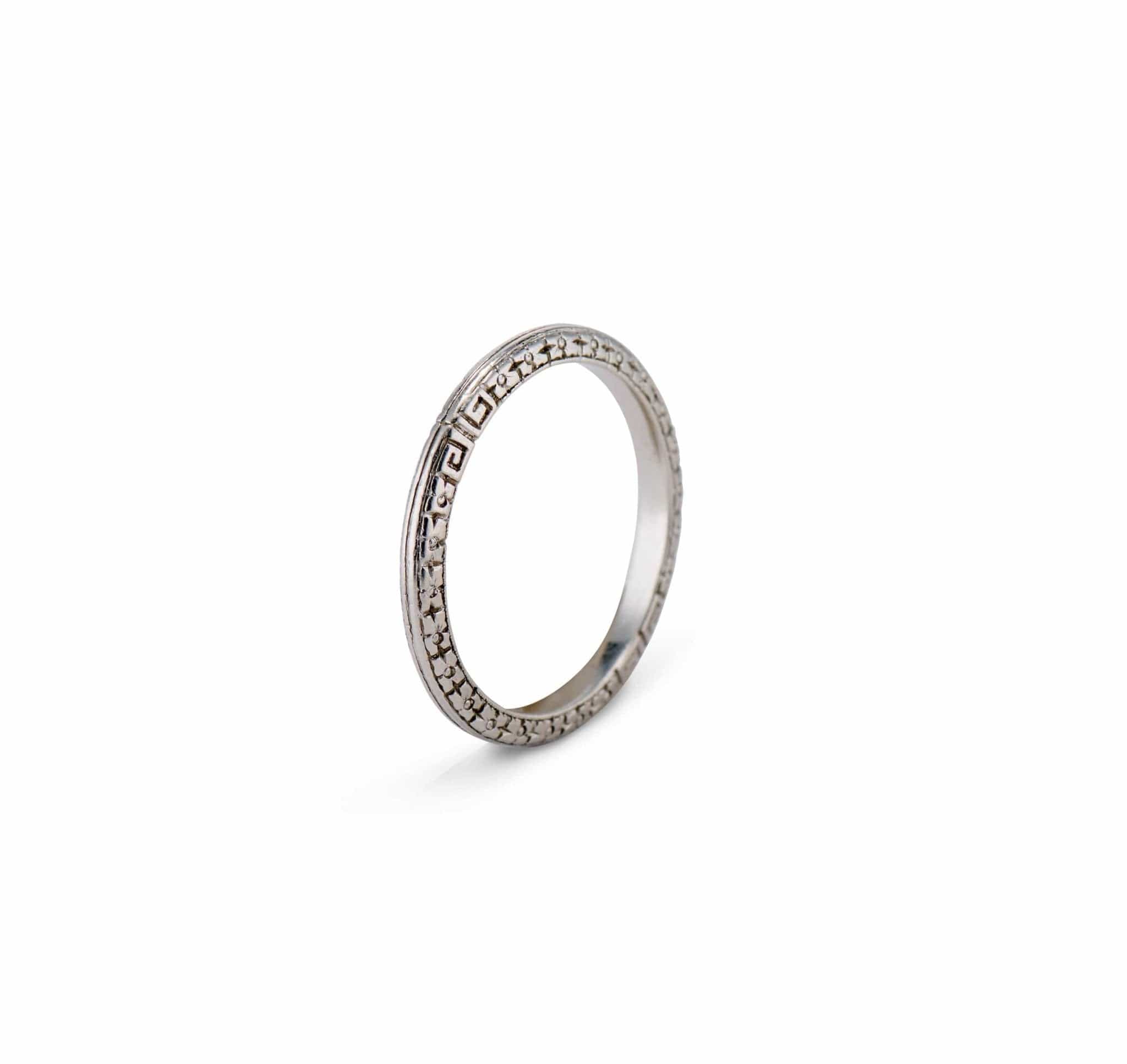 Tiffany & Co. Art Deco Platinum Wedding Band