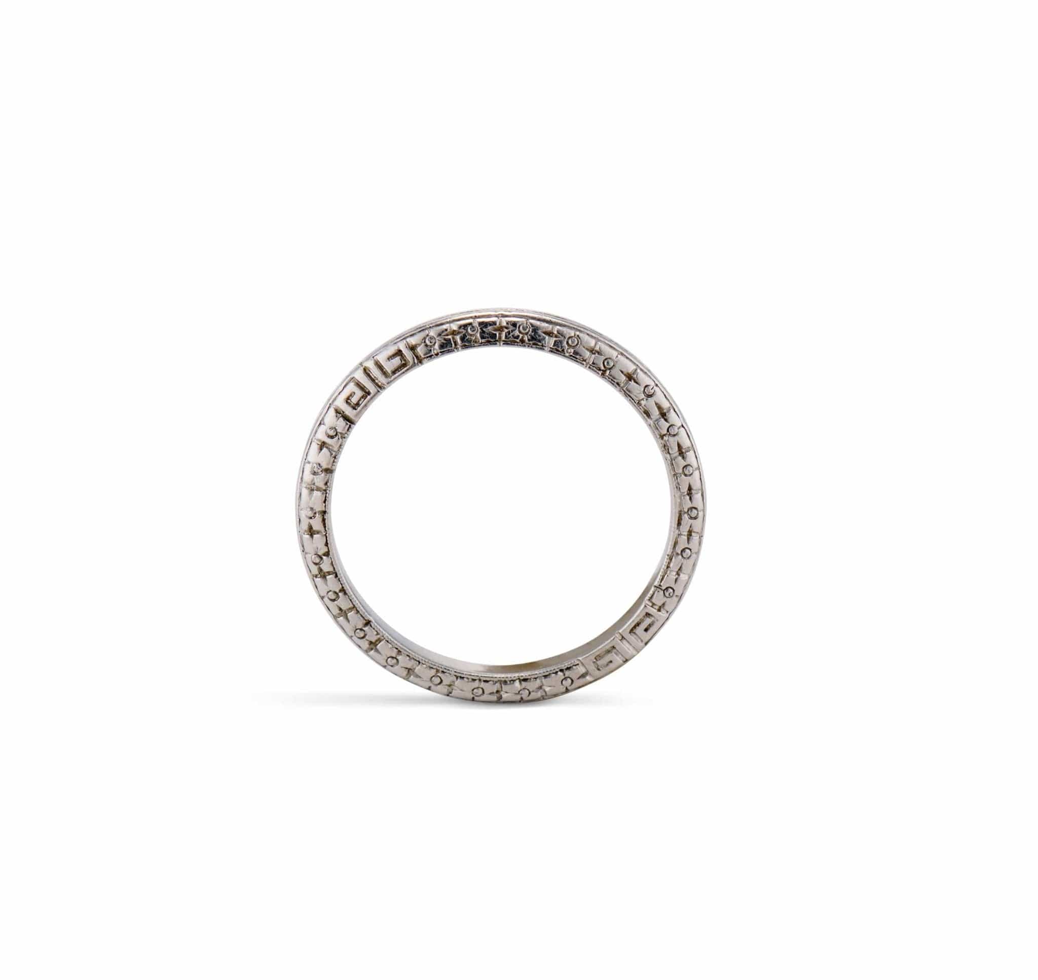 Tiffany & Co. Art Deco Platinum Wedding Band - Image 2