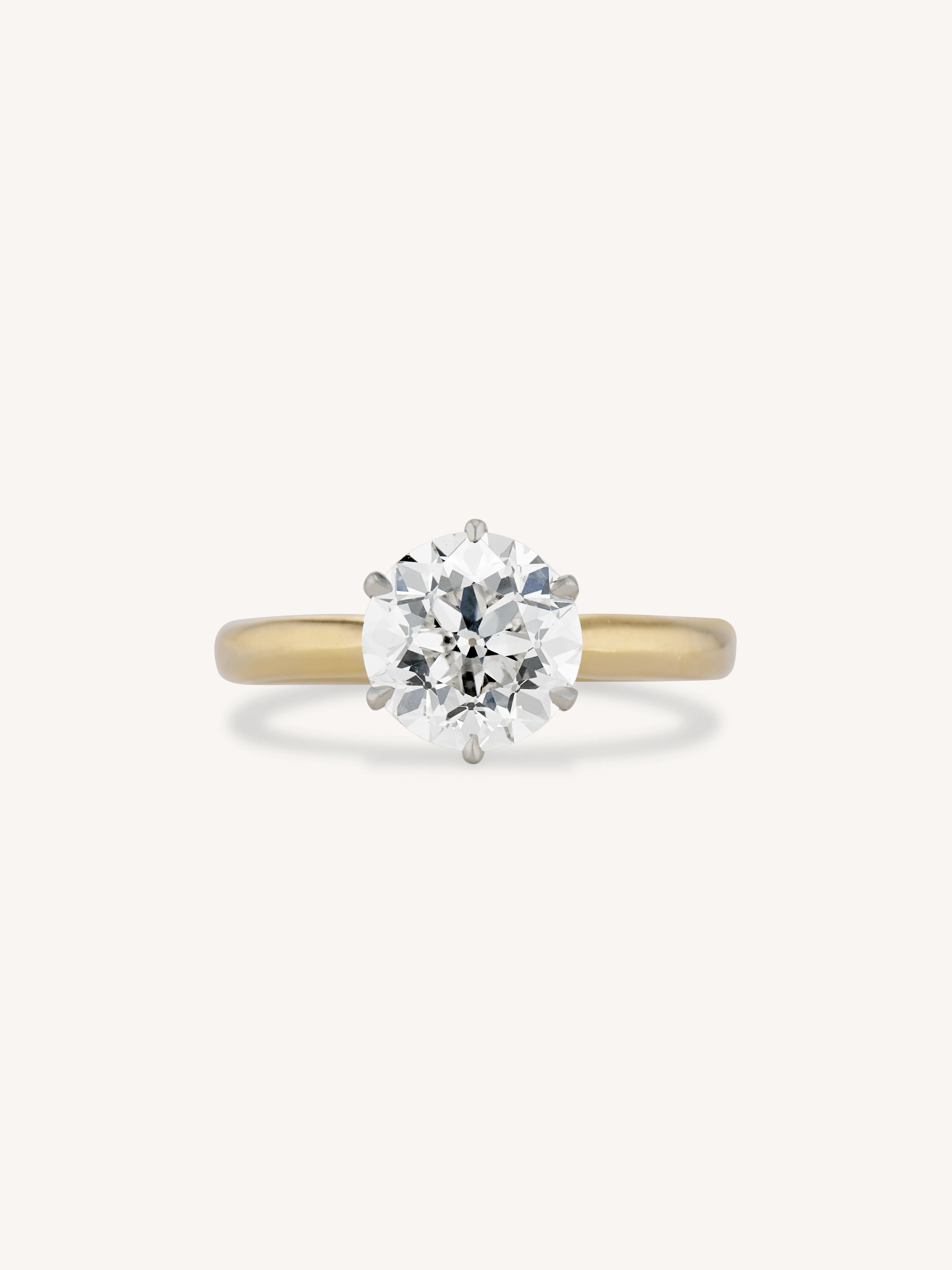 Tiffany & Co. Six-Prong 1.78 Carat Old European Cut Diamond 1920's Solitaire Vintage Engagement Ring