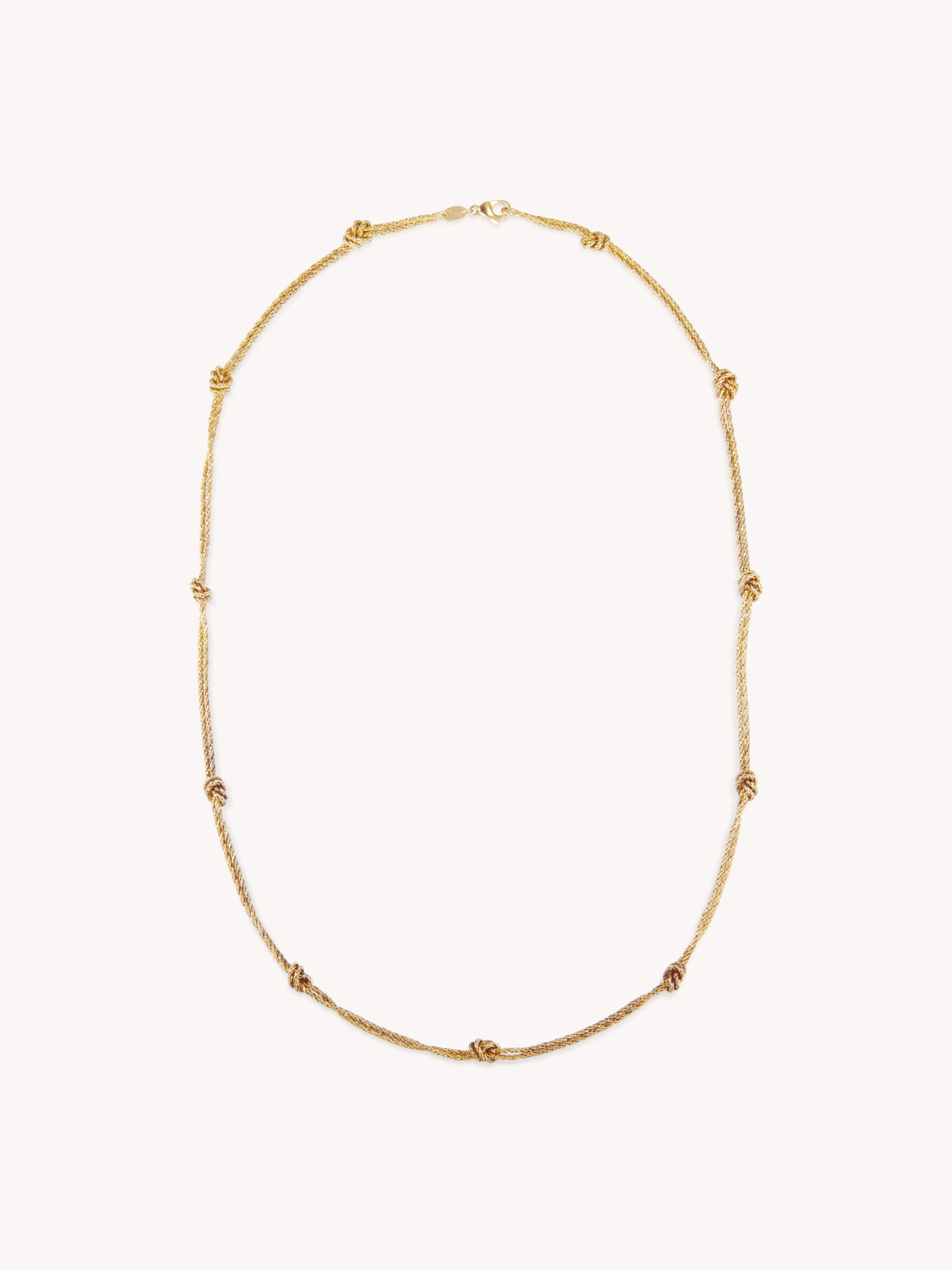 Tiffany & Co. Knotted Double Gold Vintage Chain, Germany - Image 4
