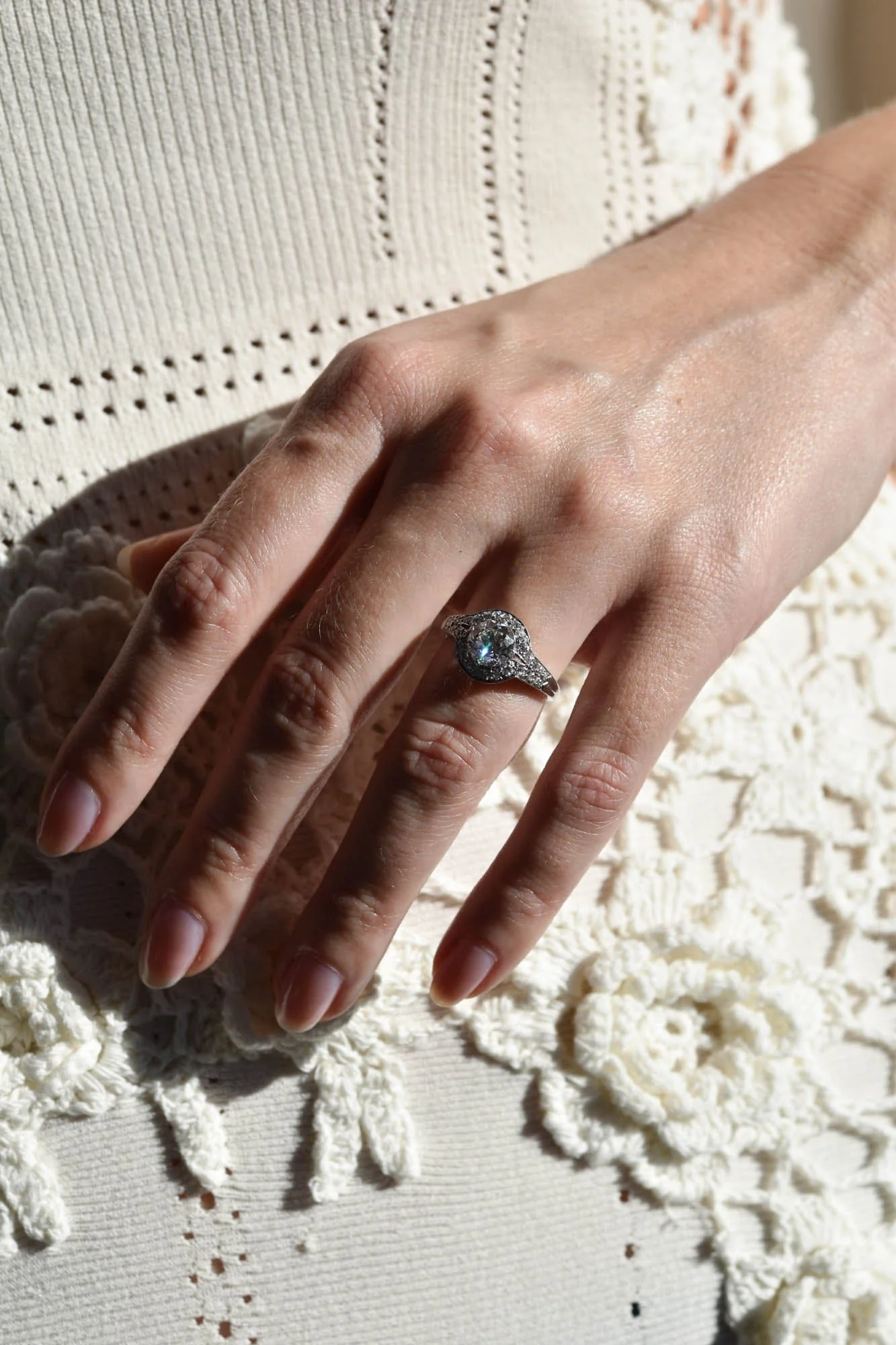 Tiffany & Co. Mid-Century 1.40 Carat Transitional Cut Diamond Vintage Engagement Ring - Image 6
