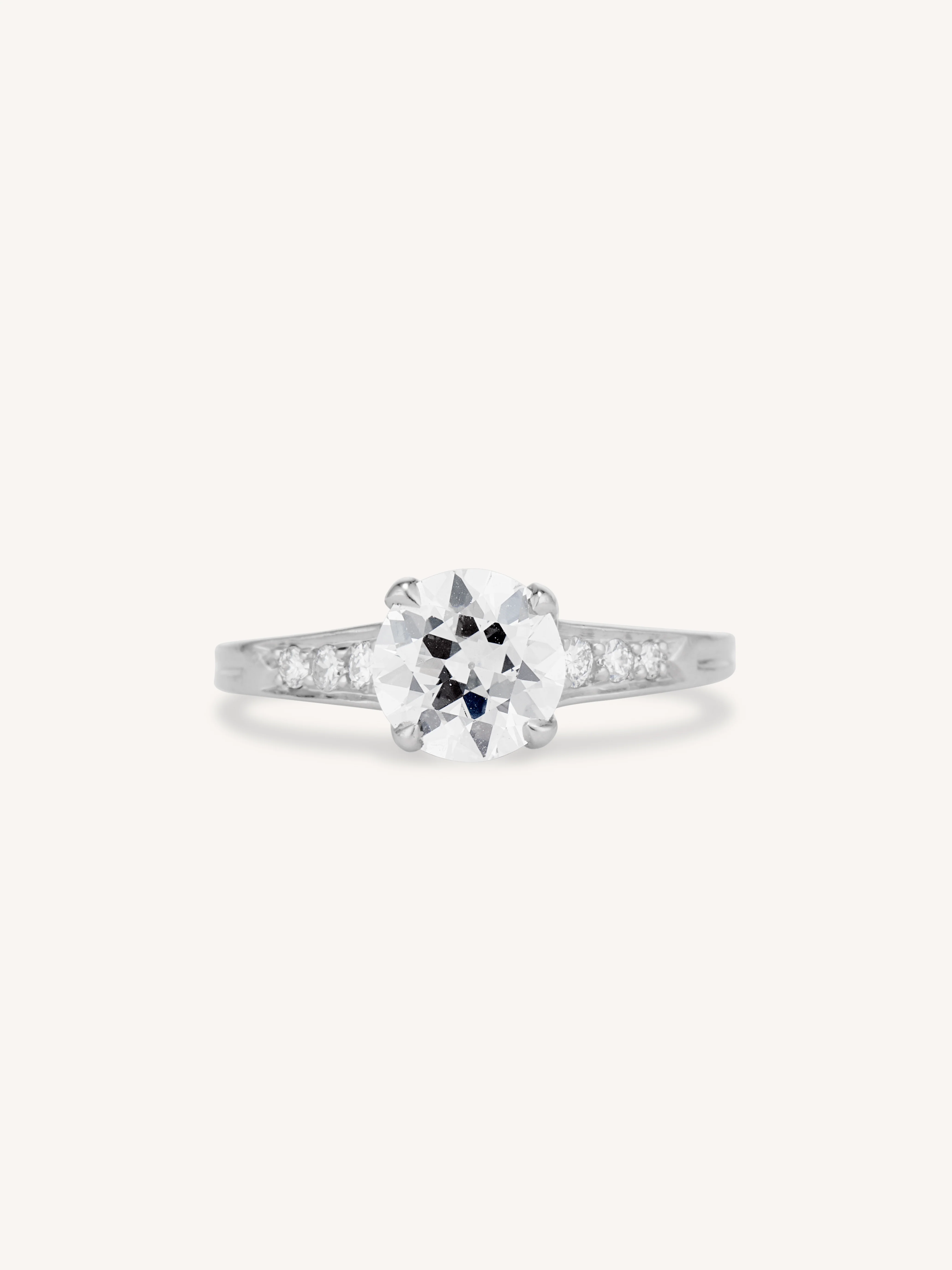 Tiffany & Co. 1.03 Carat Round Brilliant Cut Diamond Vintage Engagement Ring