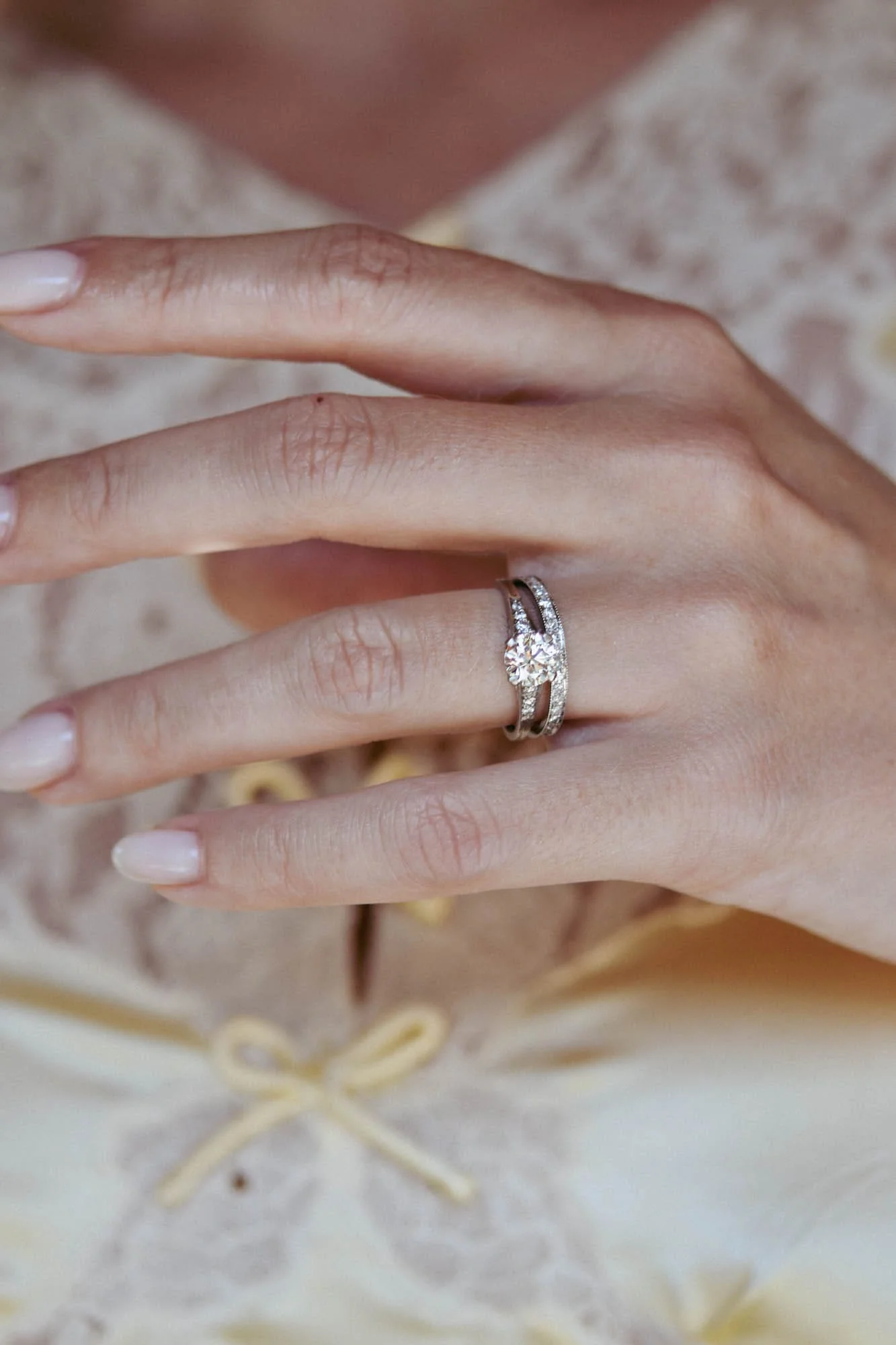 Tiffany & Co. 1.05 Carat Old European Cut Diamond Platinum Vintage Engagement Ring - Image 3