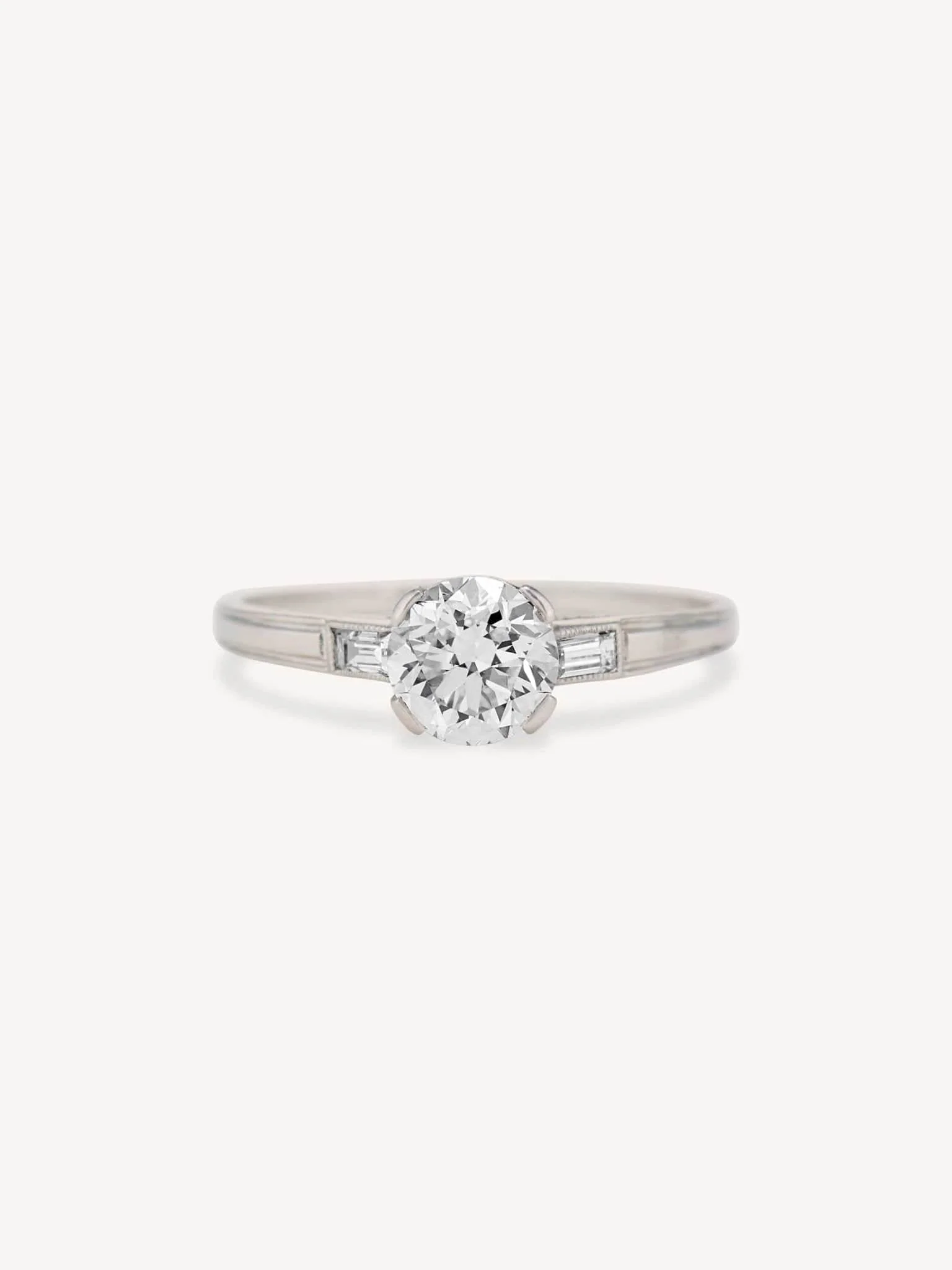Tiffany & Co. Old European Cut Diamond Vintage Engagement Ring
