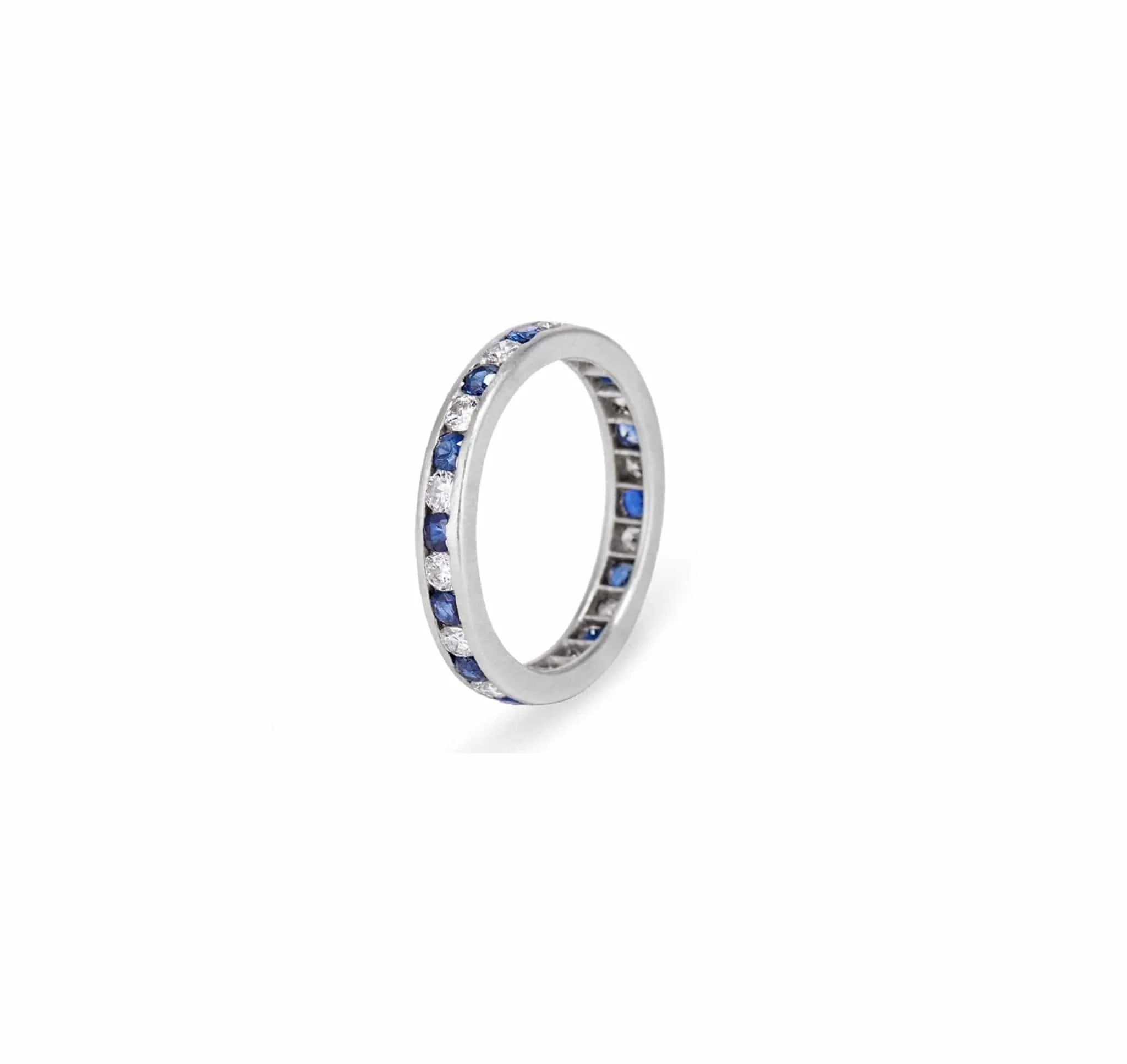 Tiffany & Co Sapphire Diamond Eternity Band