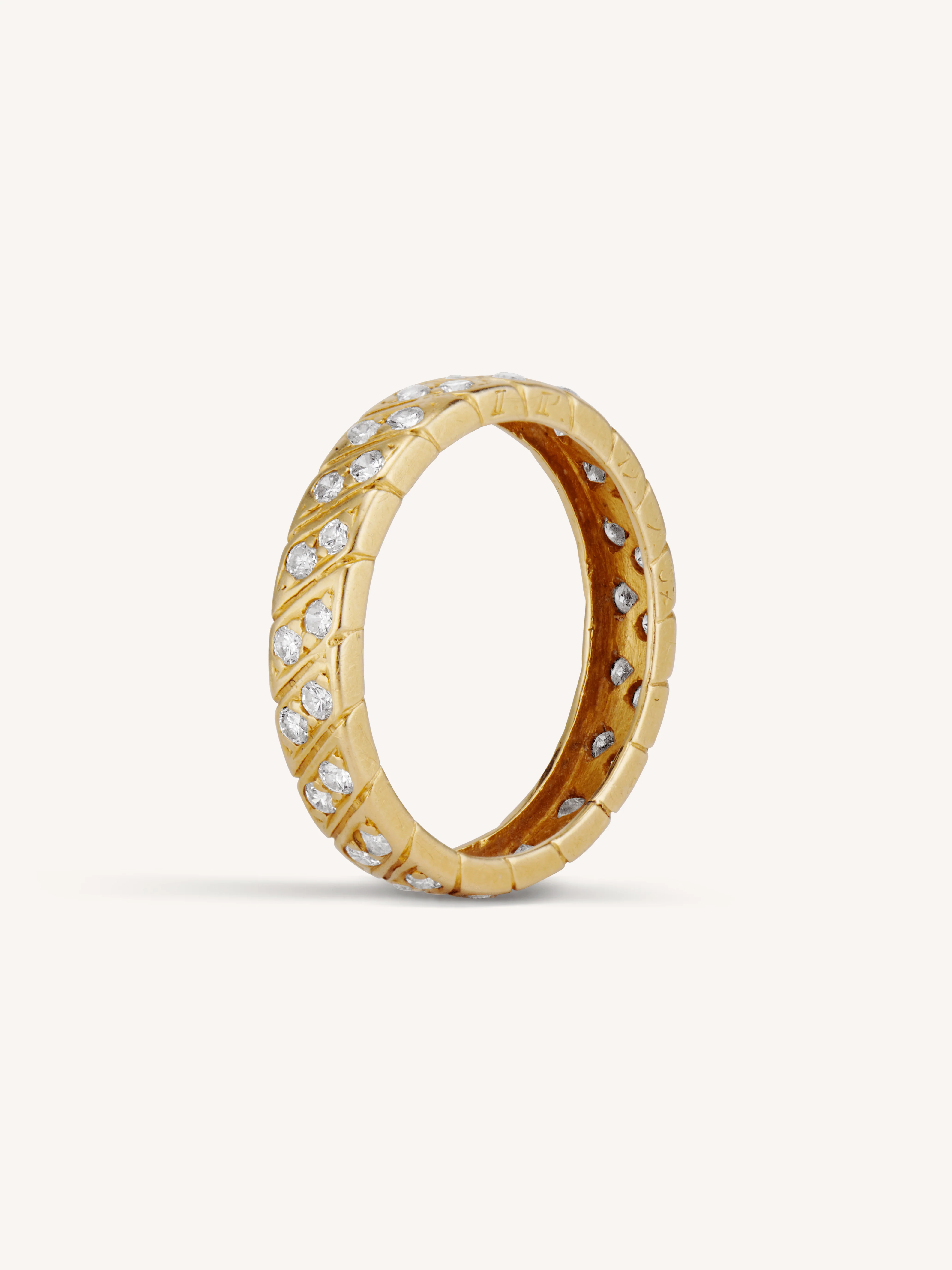 Van Cleef & Arpels Vintage Diamond Eternity Band - Size 6.5 - Image 2