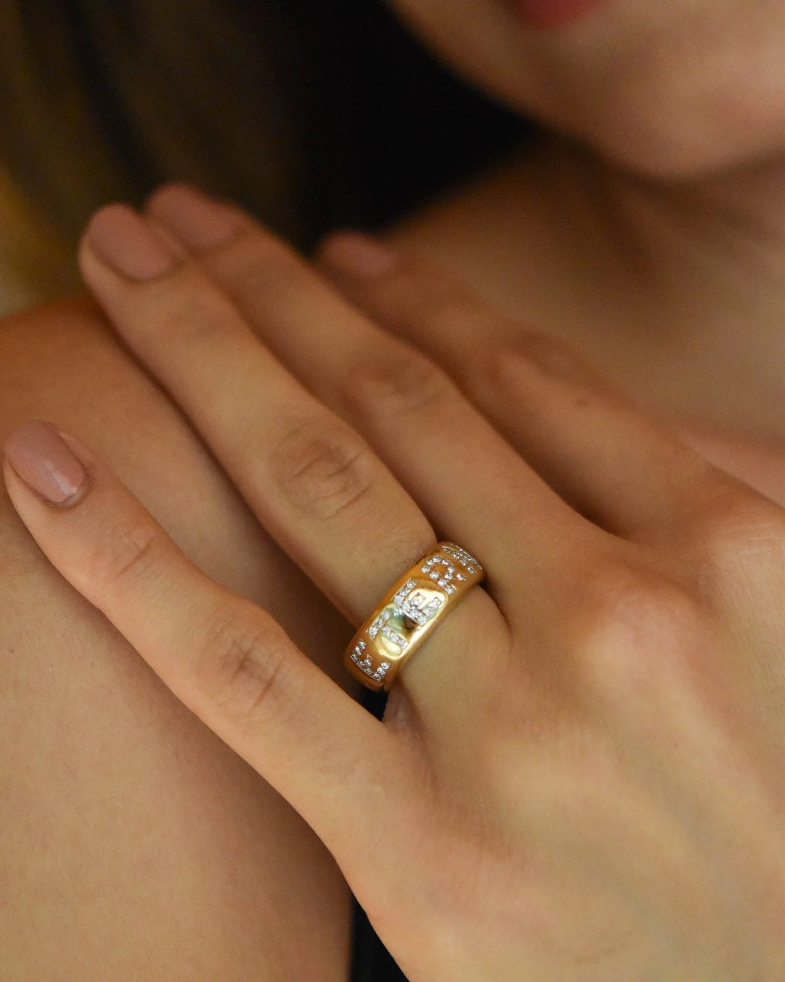 French Van Cleef & Arpels Vintage Diamond 'Eternity Ring" Band Size 6.25 - Image 2