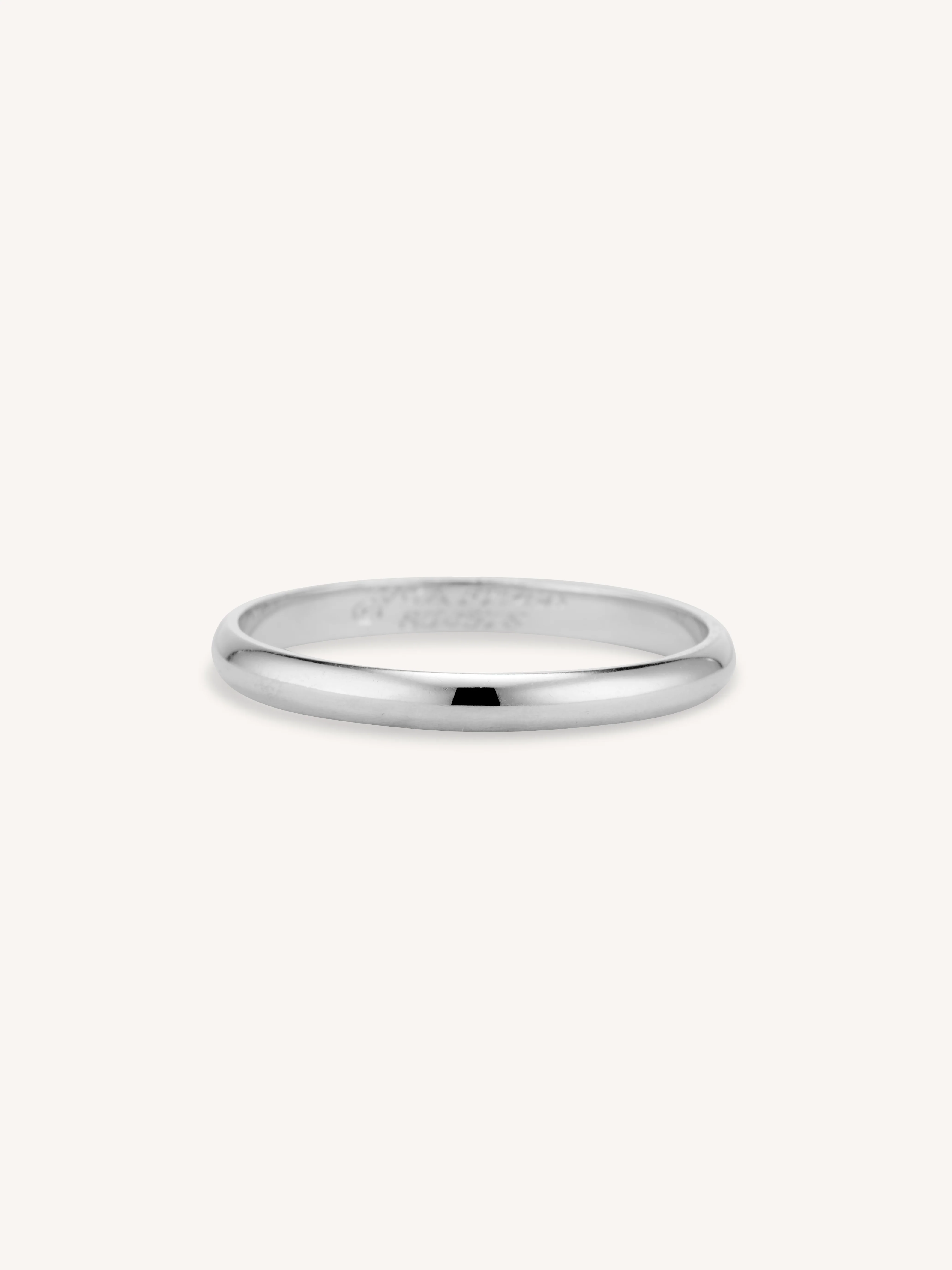 Van Cleef & Arpels 1970's Vintage Men's Platinum Wedding Band - Size 11