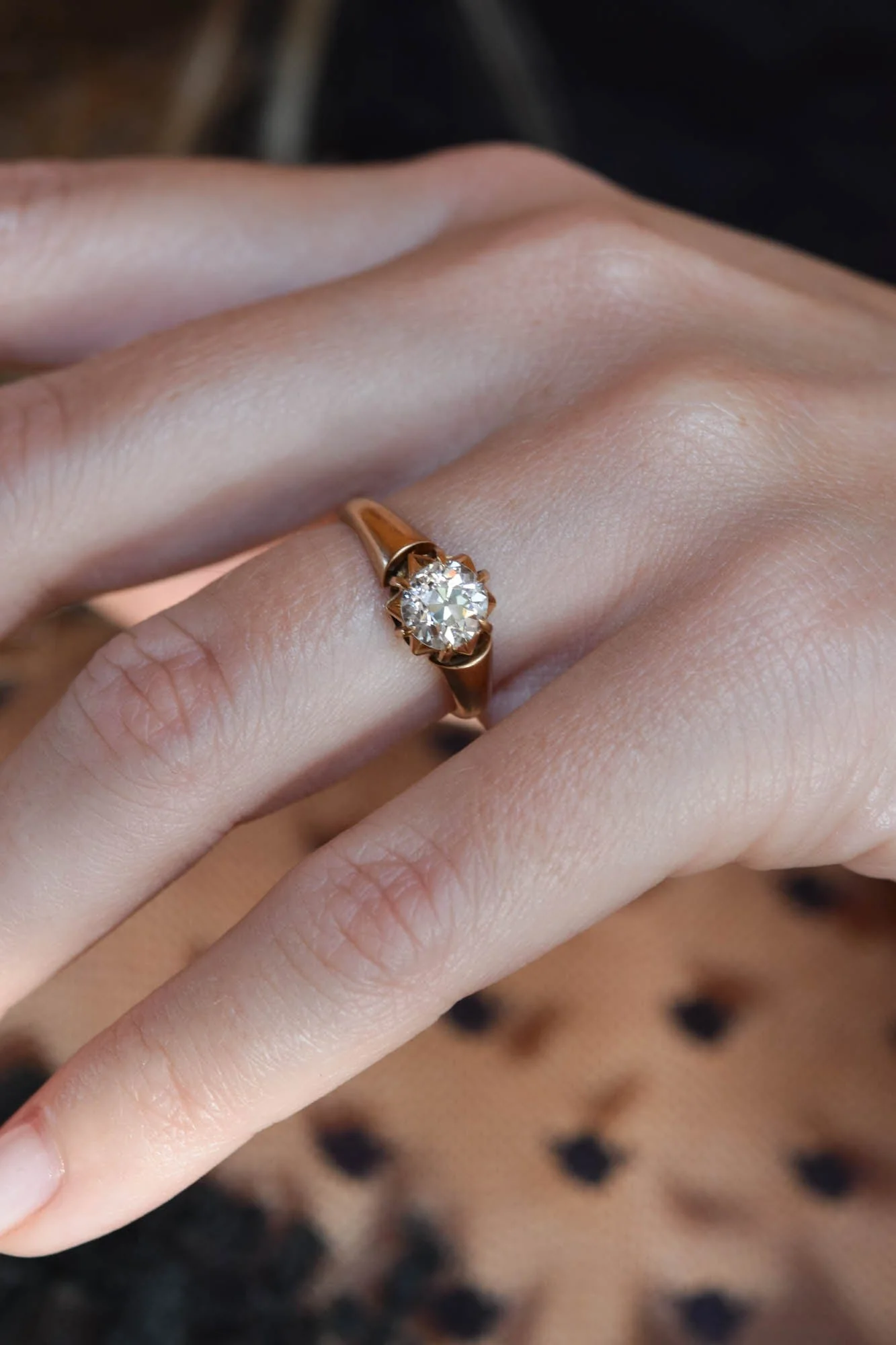 Victorian 1.05 Carat Old European Diamond Antique Engagement Ring - Image 6