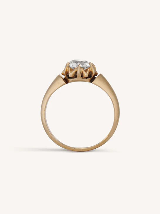 Victorian 1.05 Carat Old European Diamond Antique Engagement Ring - Image 8