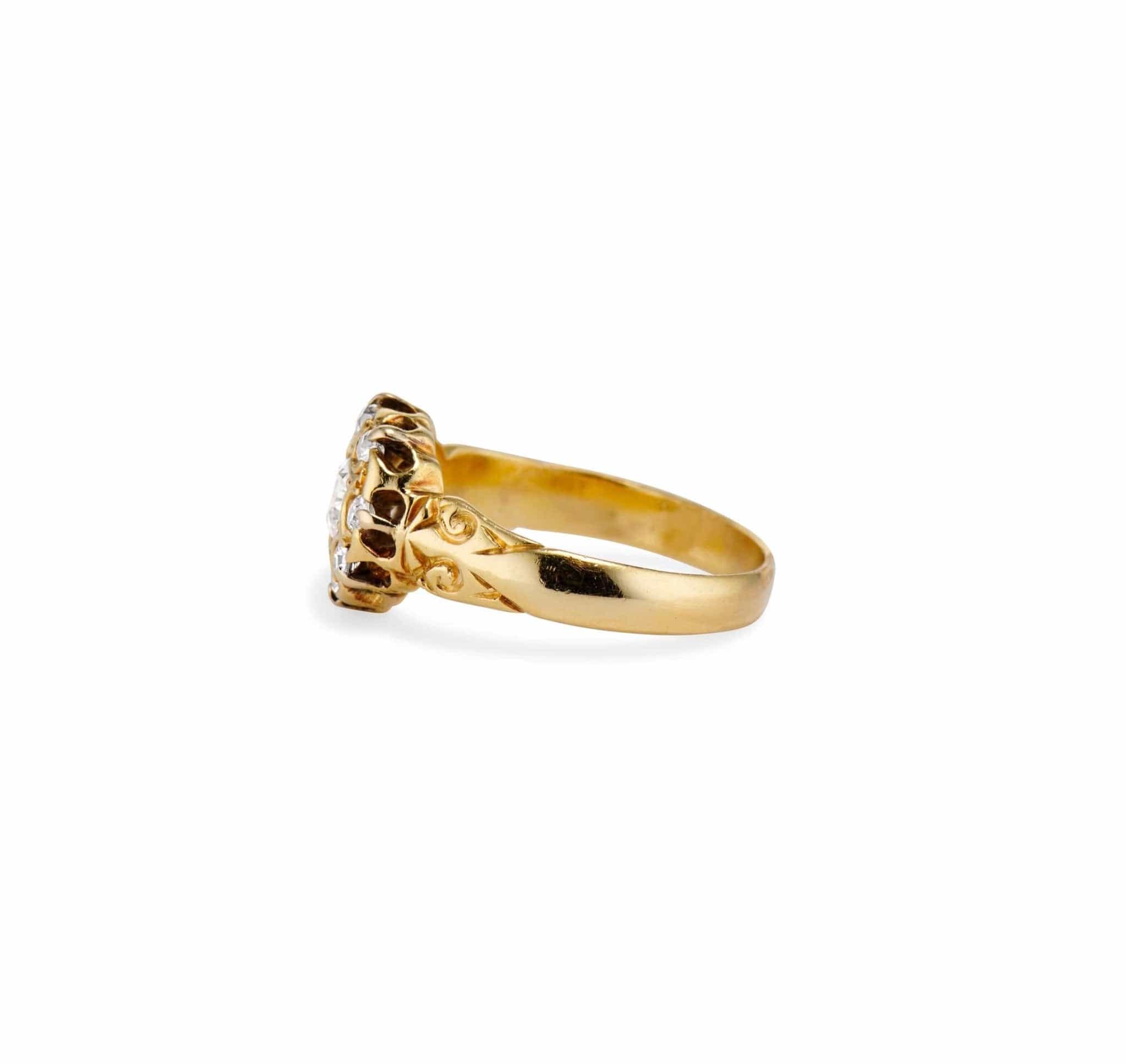 Victorian .33 Carat Old European Diamond Engagement Ring, England - Image 3