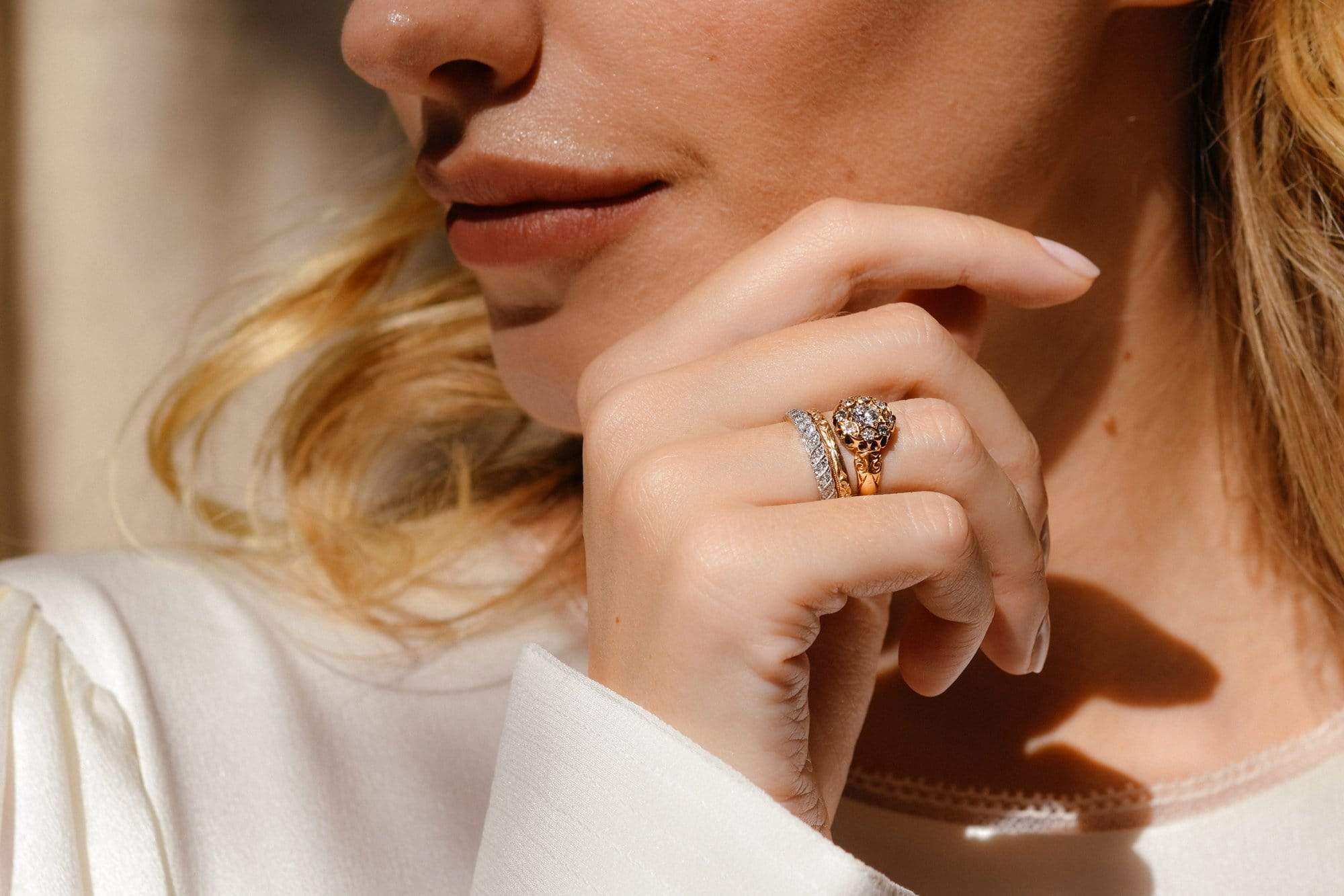 Victorian .33 Carat Old European Diamond Engagement Ring, England - Image 6