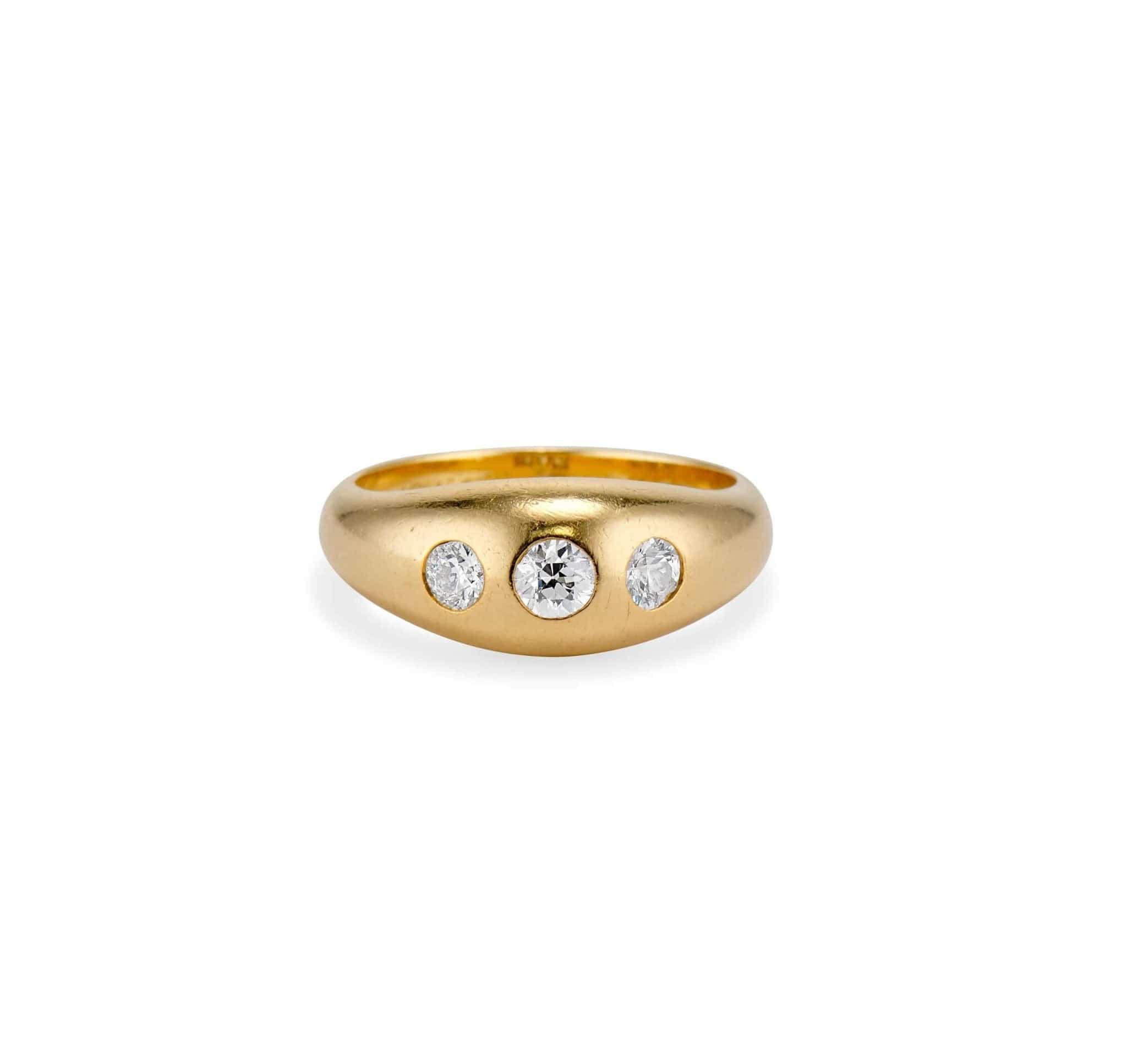 Victorian .45 Carat Three-Stone Diamond Ring
