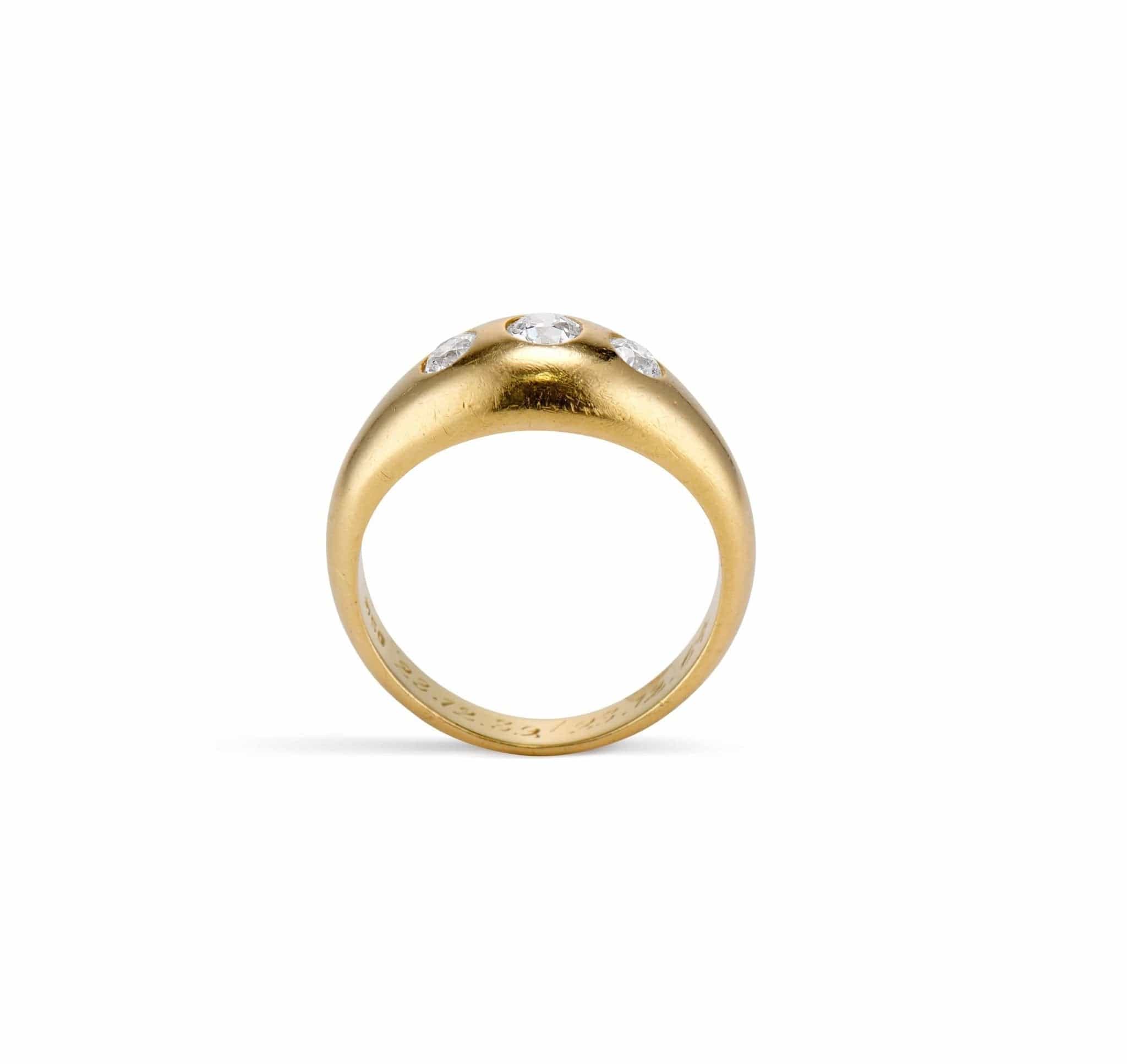 Victorian .45 Carat Three-Stone Diamond Ring - Image 4