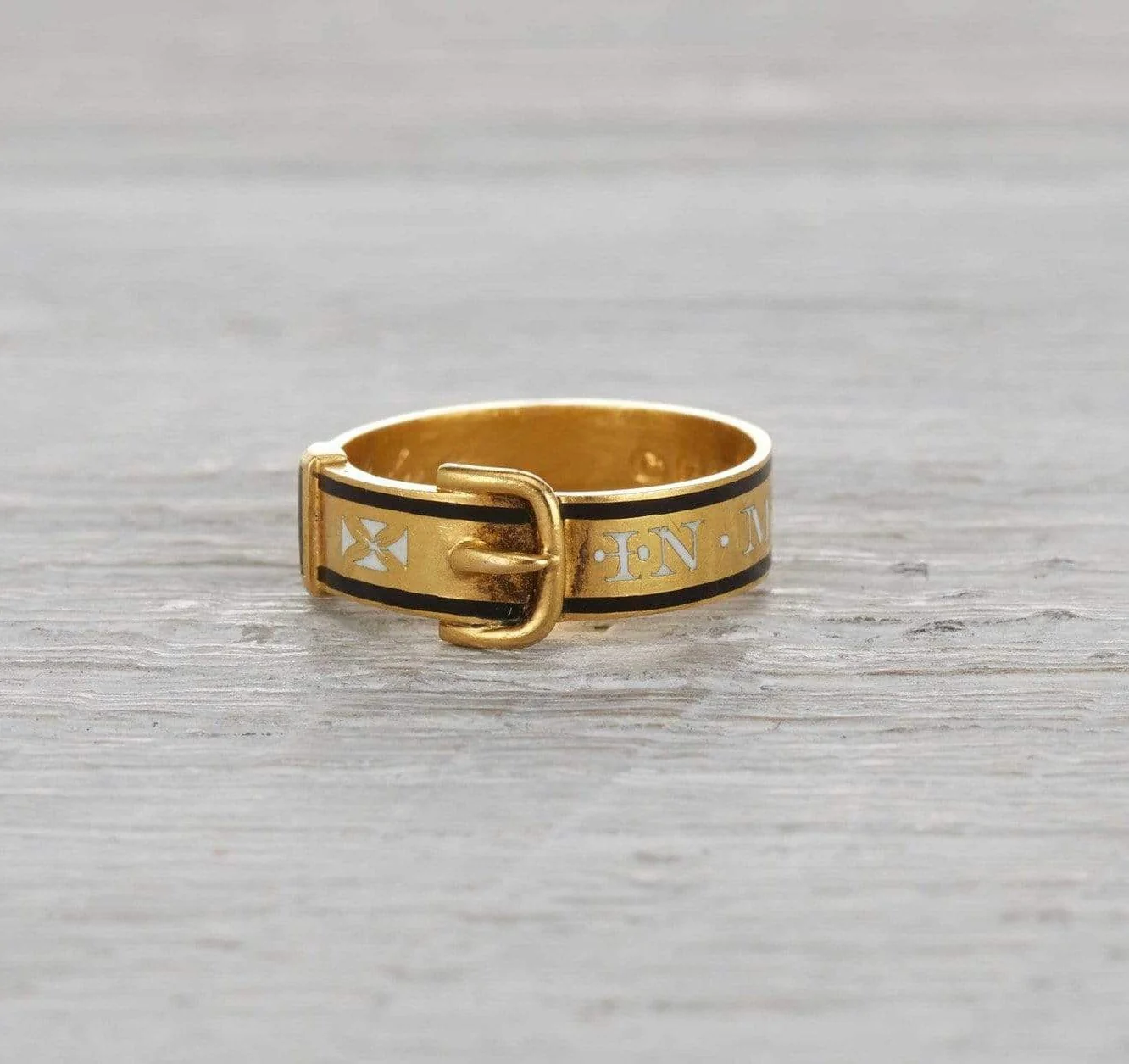 Victorian Buckle Mourning Ring