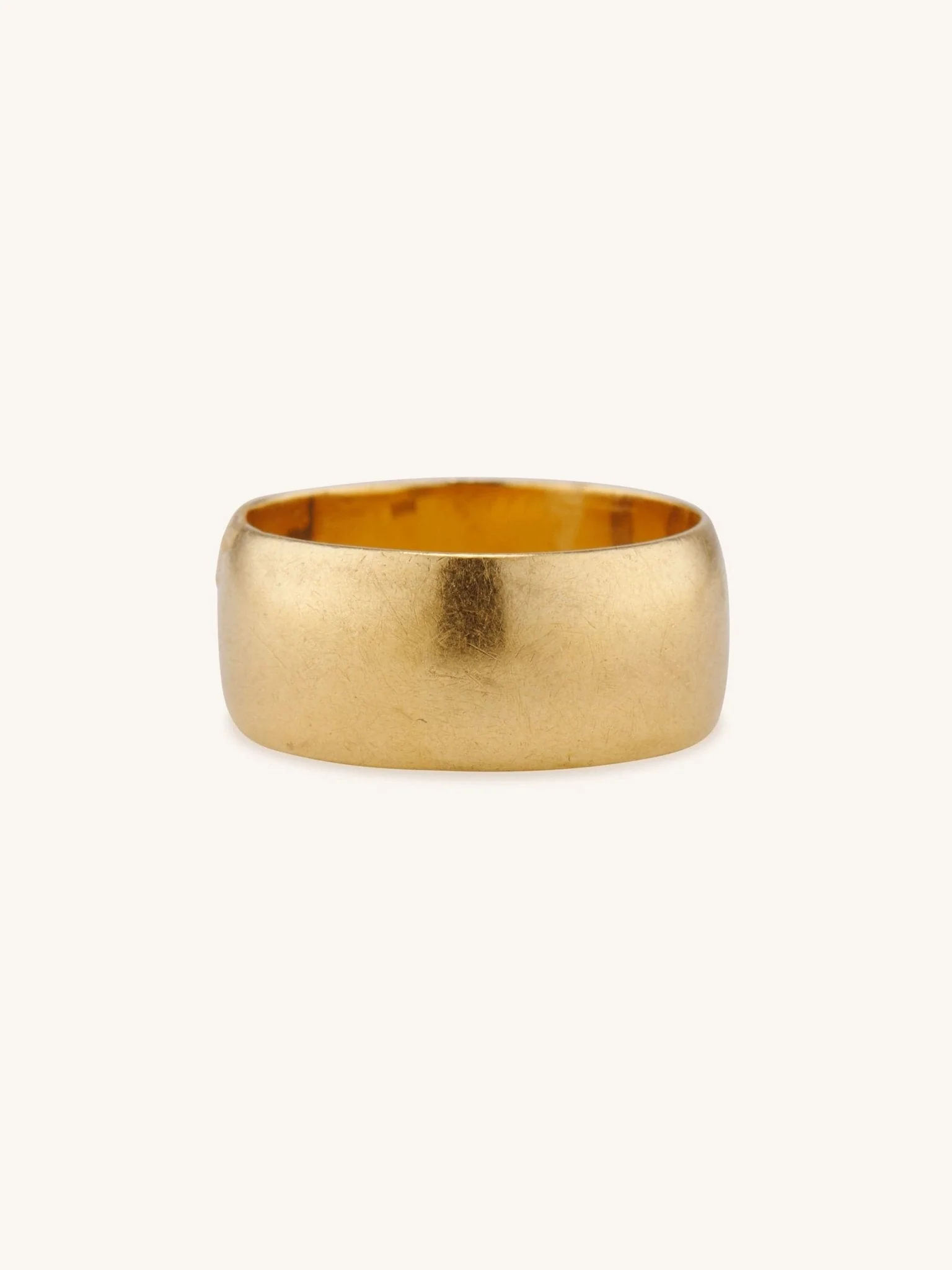 Victorian Wide Classic Wedding Band Size 6.5
