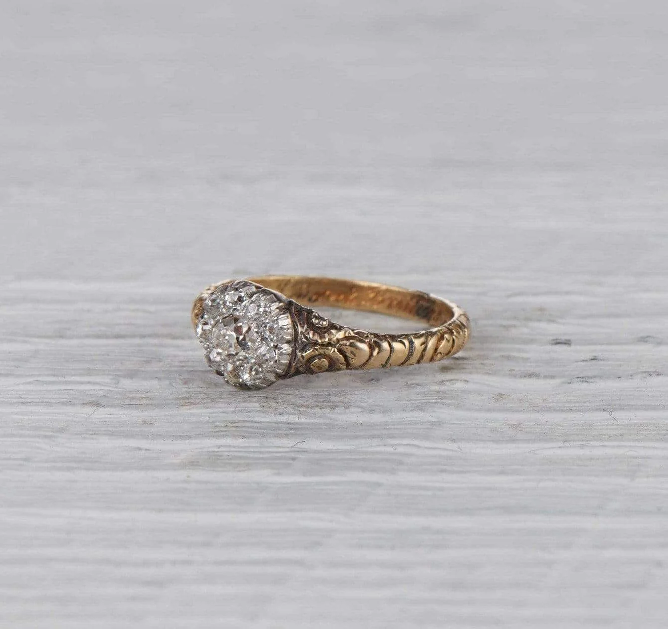 .30 Carat Victorian Diamond Cluster Ring