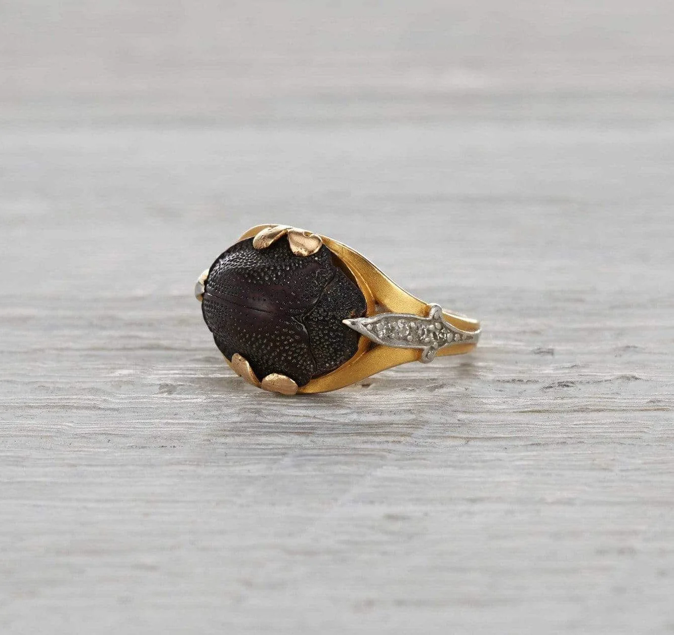 Art Nouveau Egyptian Revival Scarab Ring