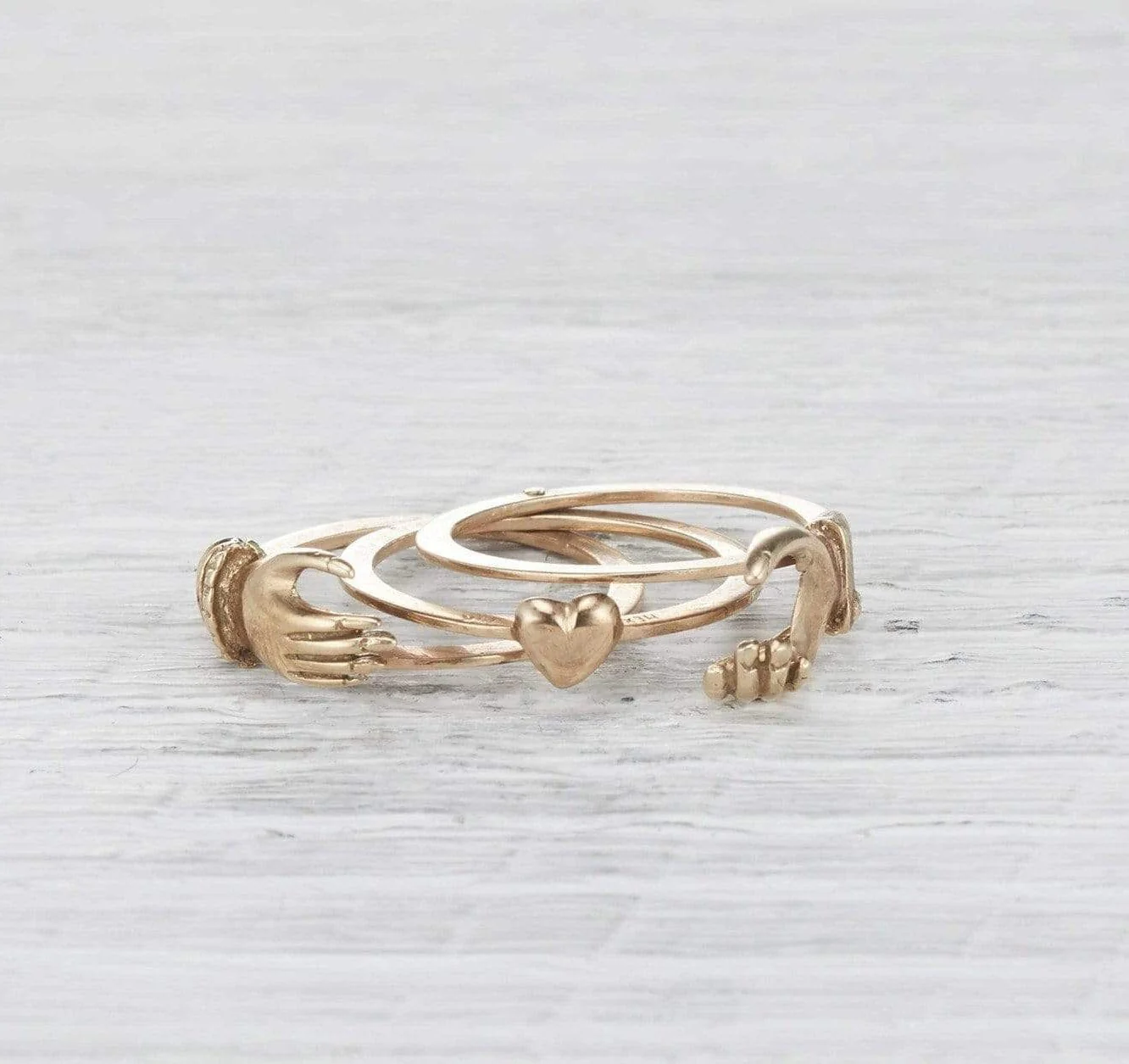 Victorian Gimmel Ring - Image 2
