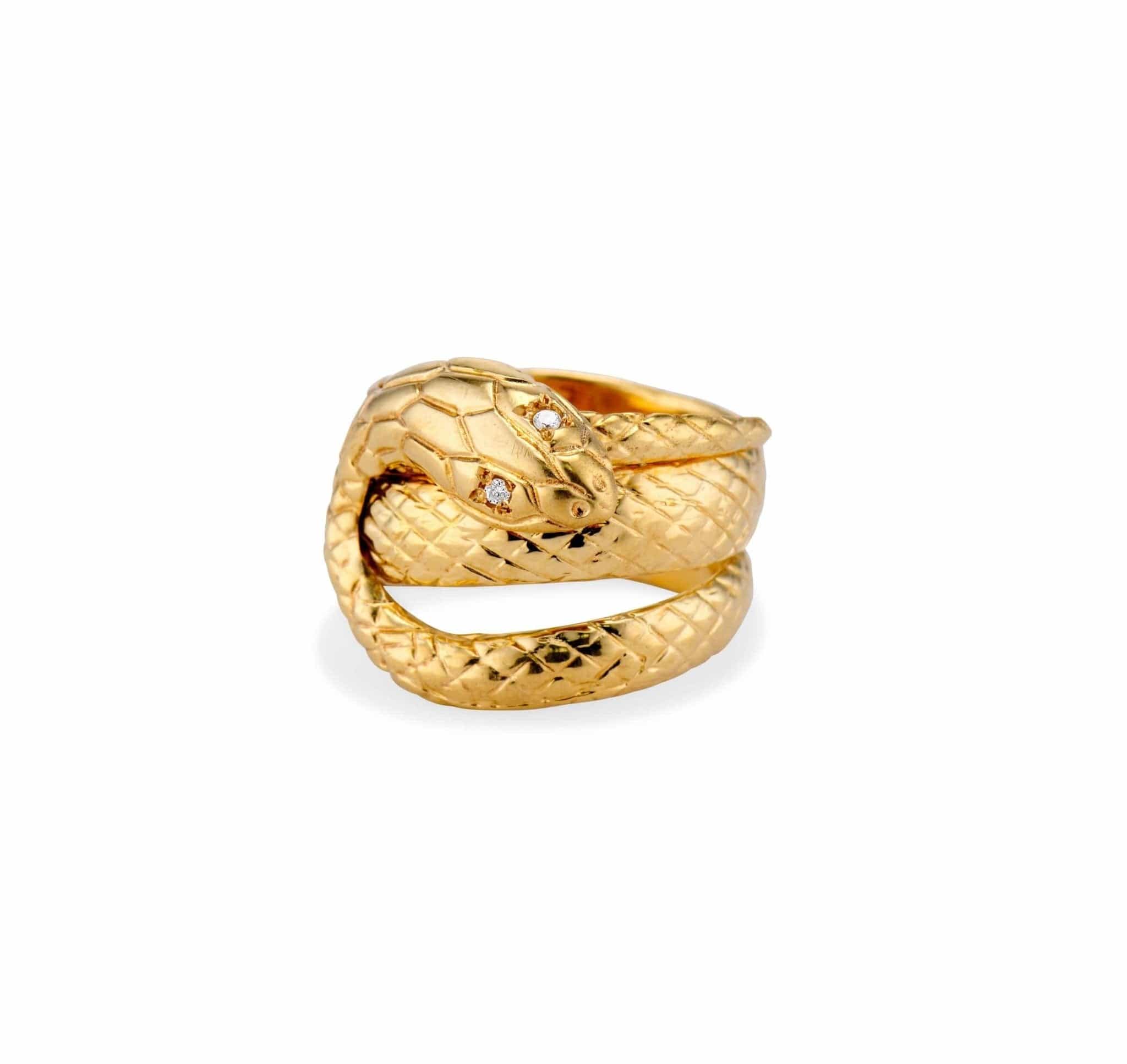 Victorian Gold Snake Ring - Image 2
