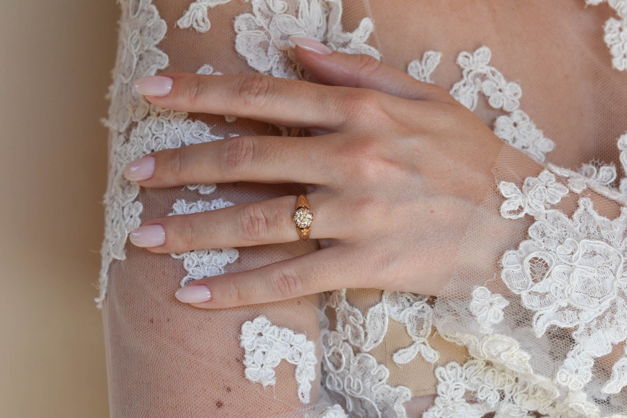 Victorian 1.21 Carat Old European Cut Diamond Antique Engagement Ring - Image 3