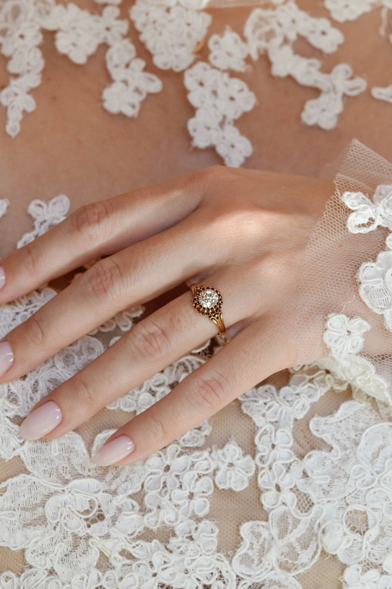 Victorian .96 Carat Old European Cut Diamond Antique Engagement Ring, France - Image 3