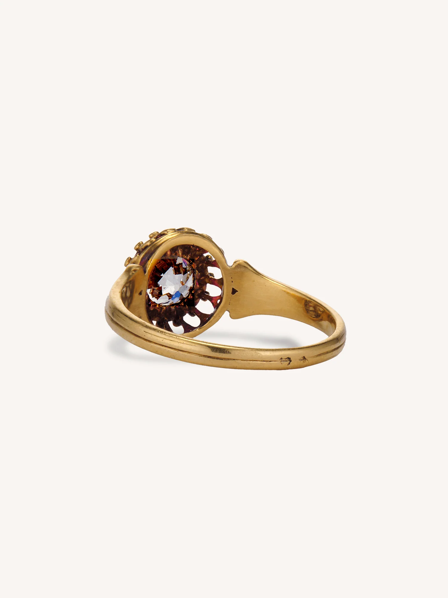 Victorian .96 Carat Old European Cut Diamond Antique Engagement Ring, France - Image 5