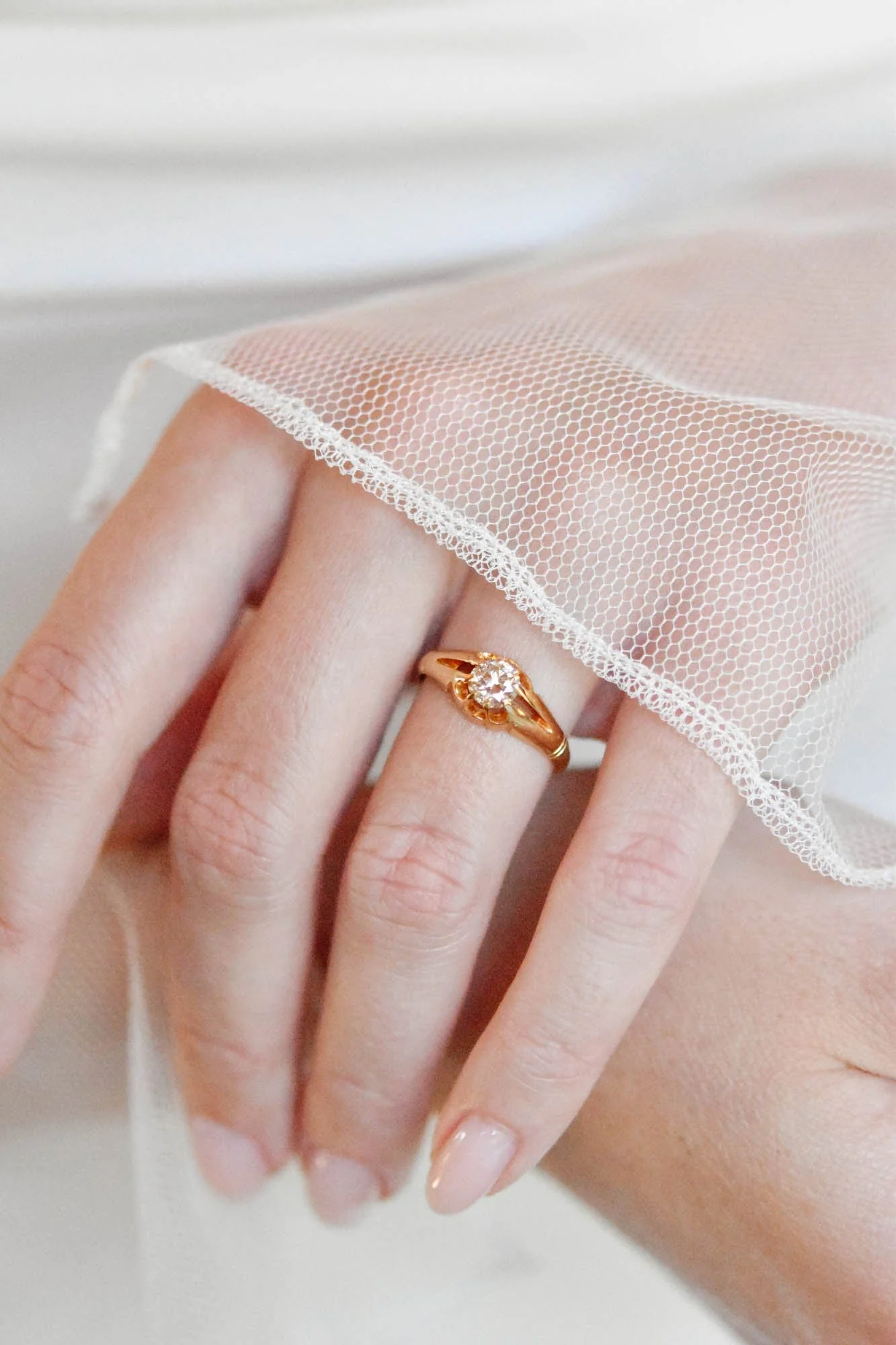 Victorian Old European Cut Diamond Belcher Gold Antique Solitaire Engagement Ring, England - Image 2