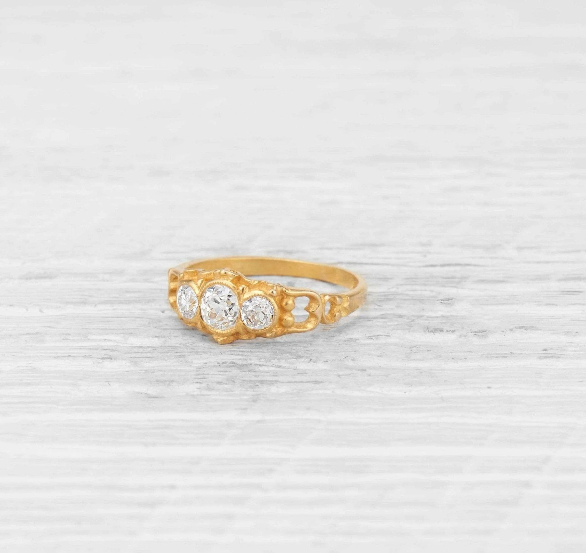 Victorian Three Stone Diamond Ring