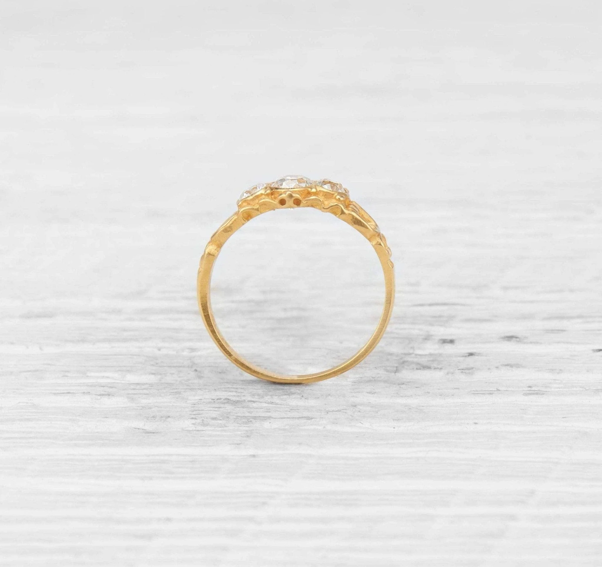 Victorian Three Stone Diamond Ring - Image 4