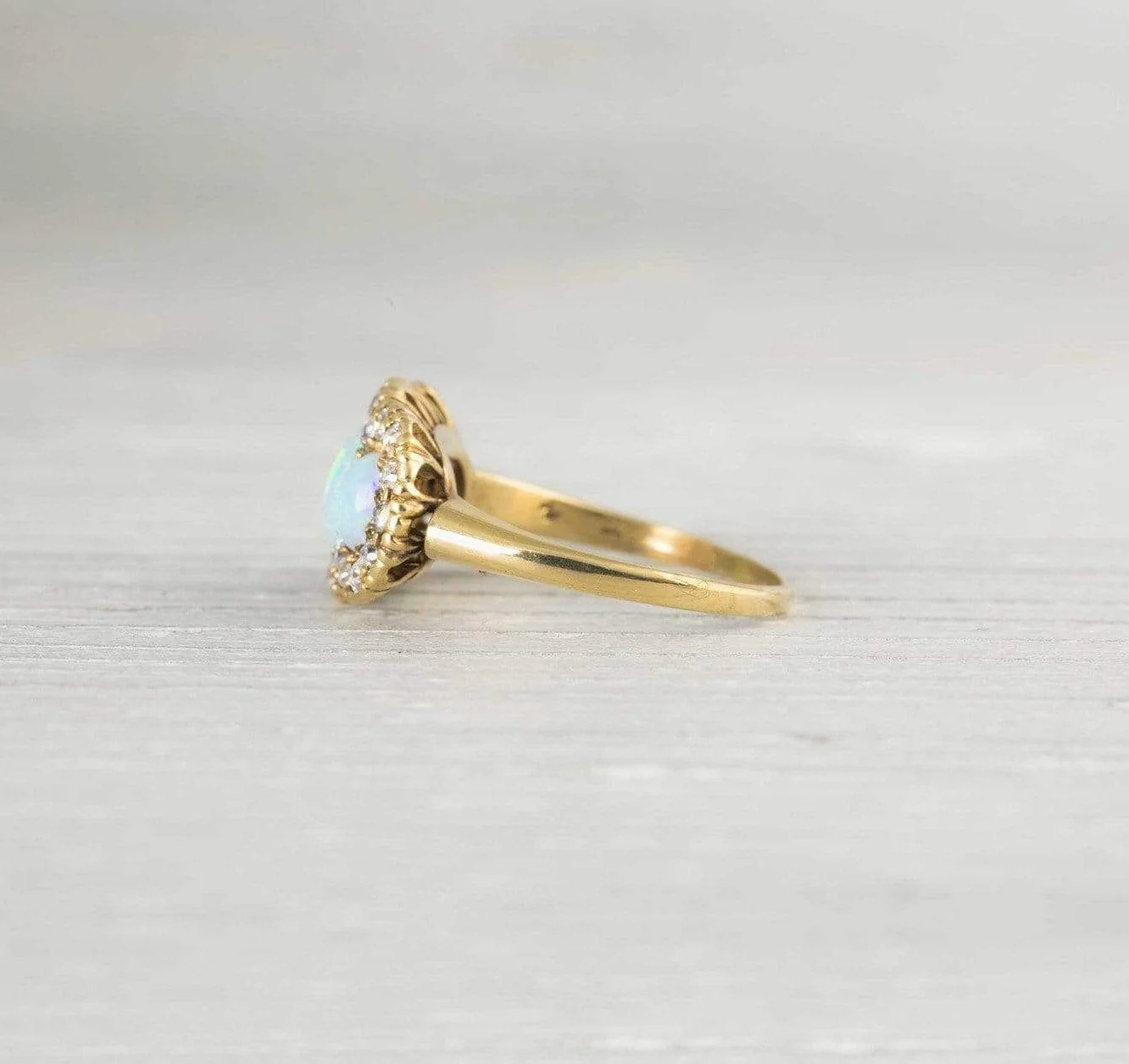 Victorian Three Stone Opal Ring - Image 4