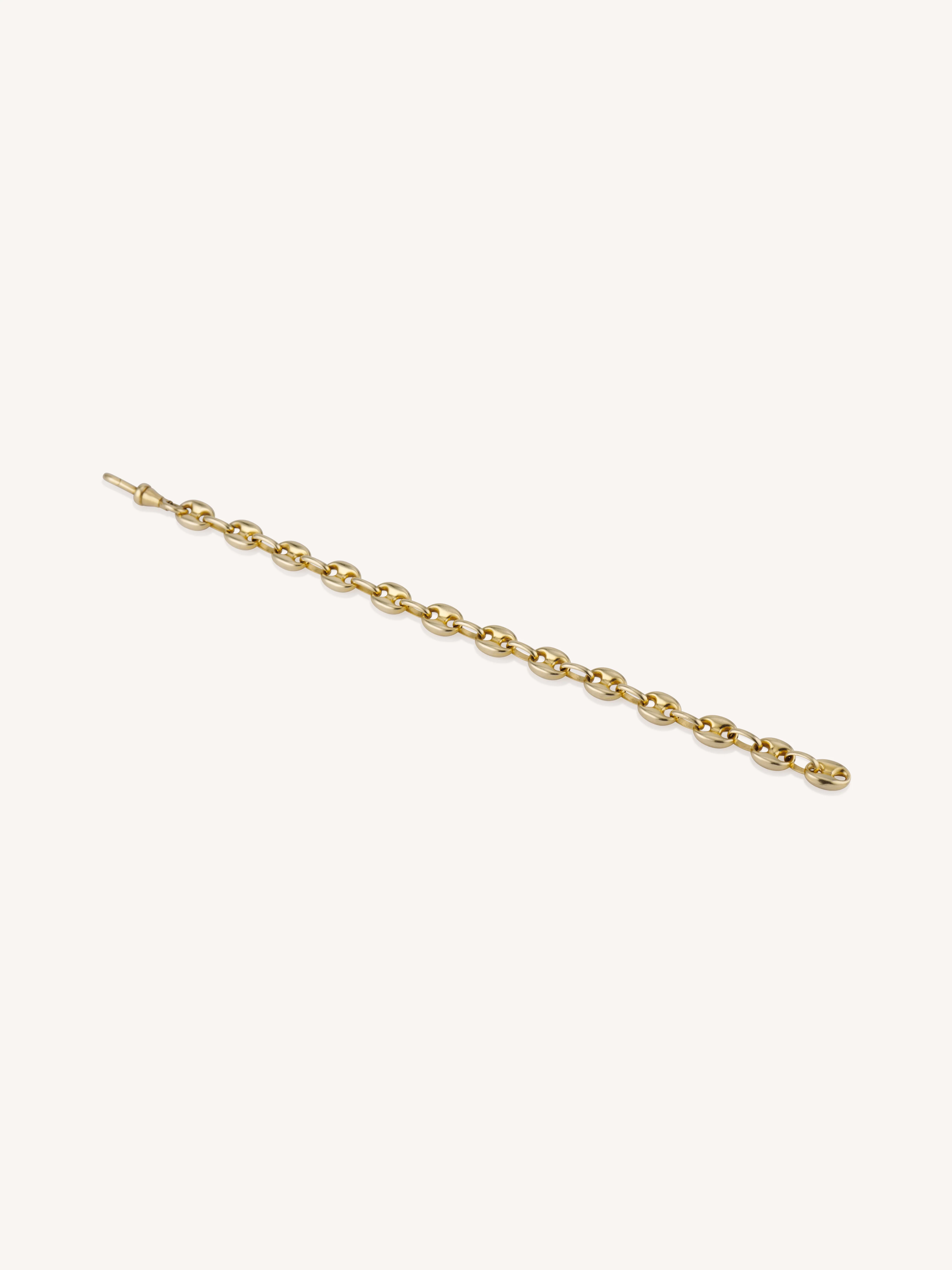 Vintage 18k Yellow Gold Mariner Link Bracelet - Image 6