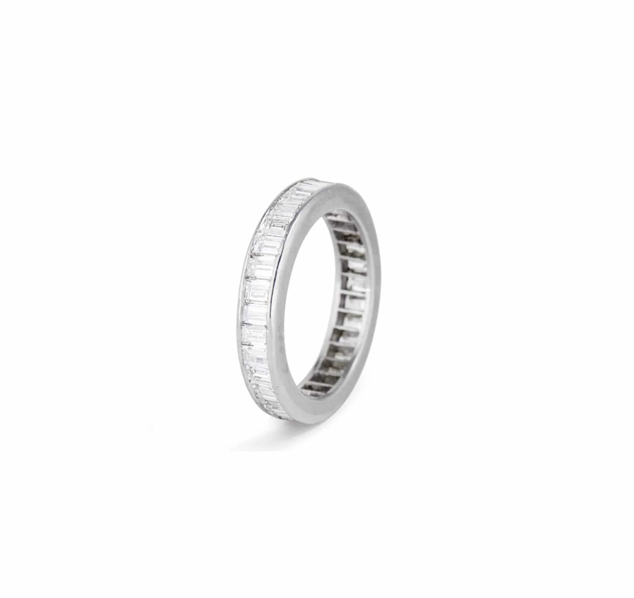 2 Carat Carre Cut Diamond Eternity Band