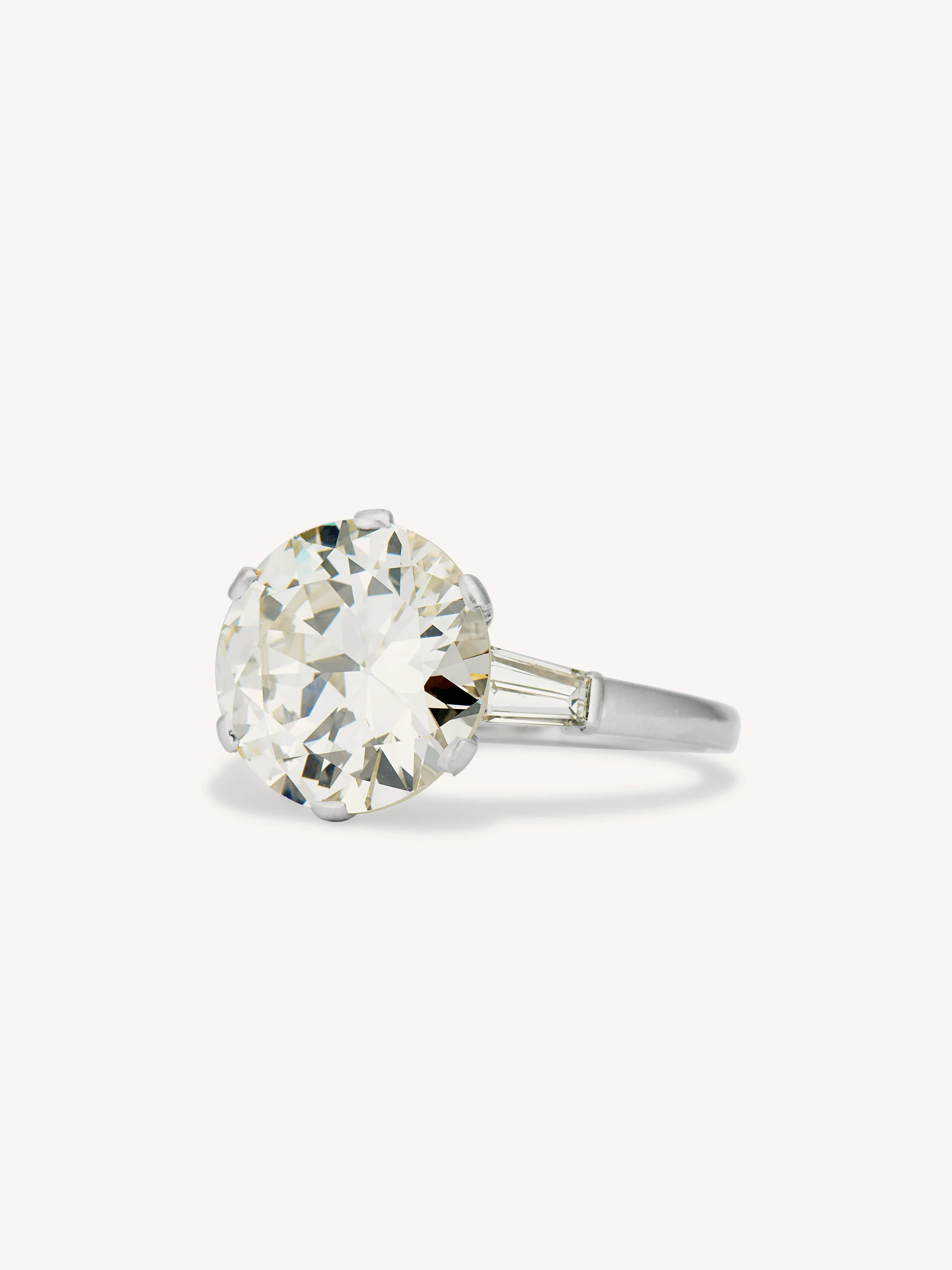 Bulgari 5.02 Carat Transitional Cut Diamond Vintage Engagement Ring - Image 4