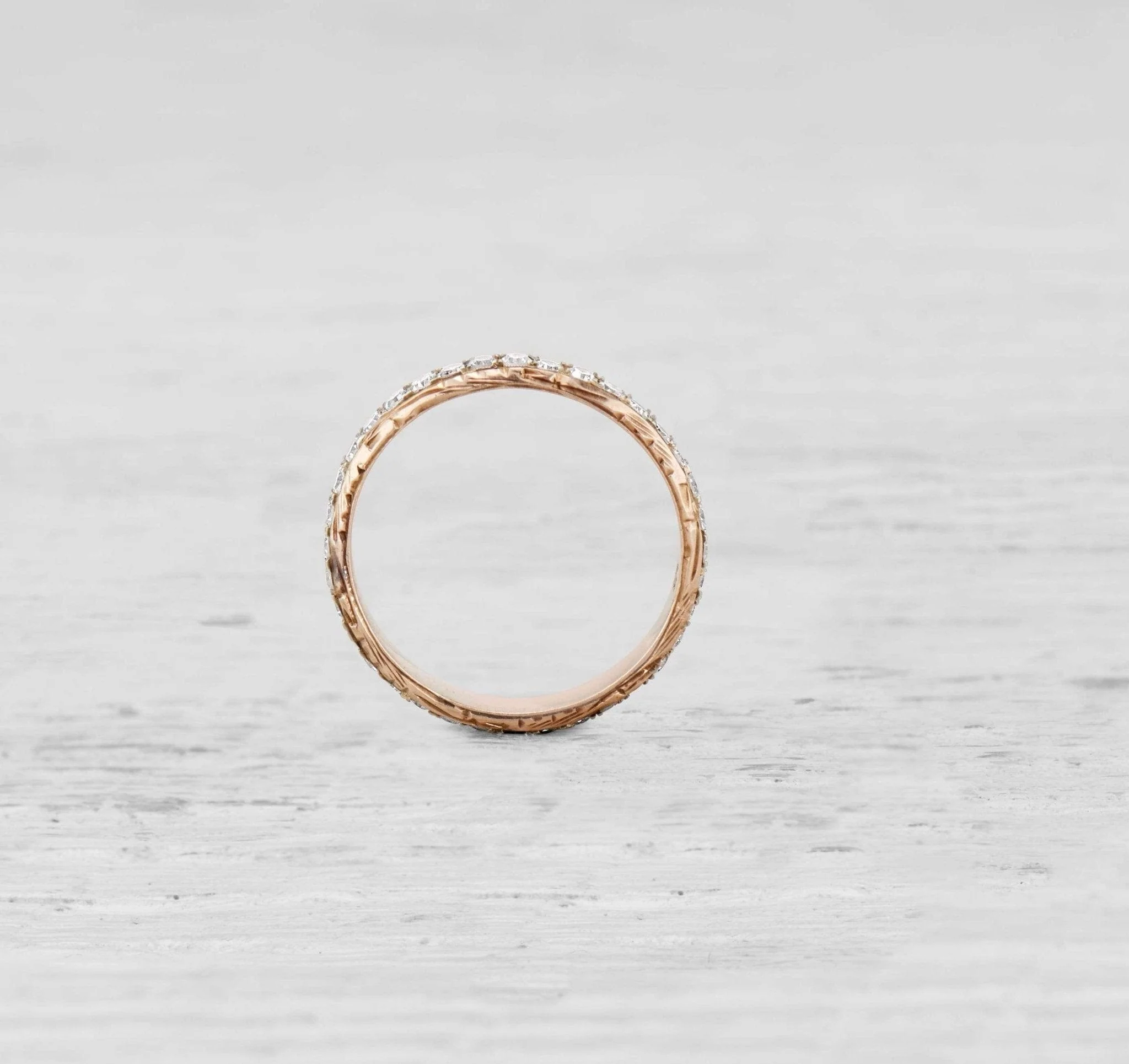 Vintage Diamond Eternity Band Ring Size 5.5 - Image 3