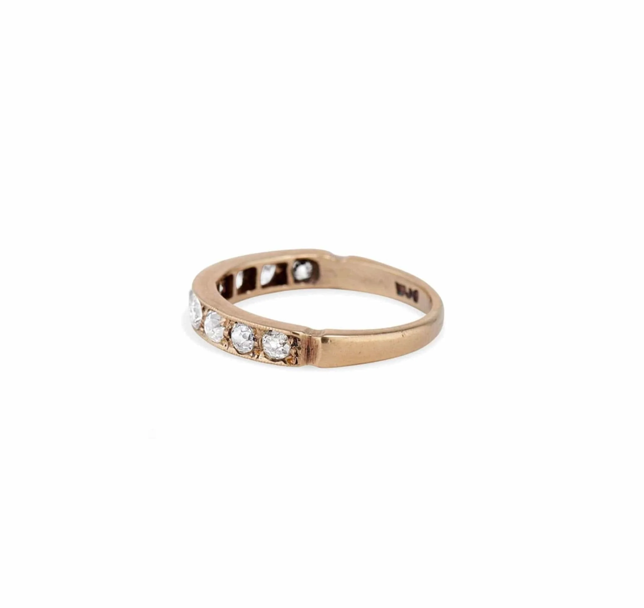 .60 Carat Old Mine Cut Diamond British Half Hoop Band - Image 4
