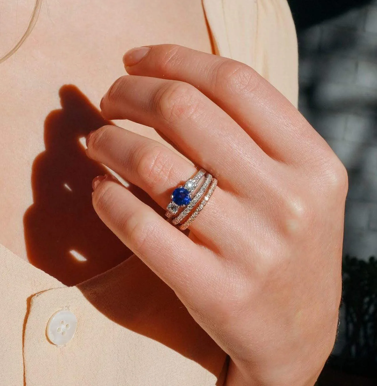 1.10 Carat Tiffany & Co Sapphire & Diamond Ring - Image 4