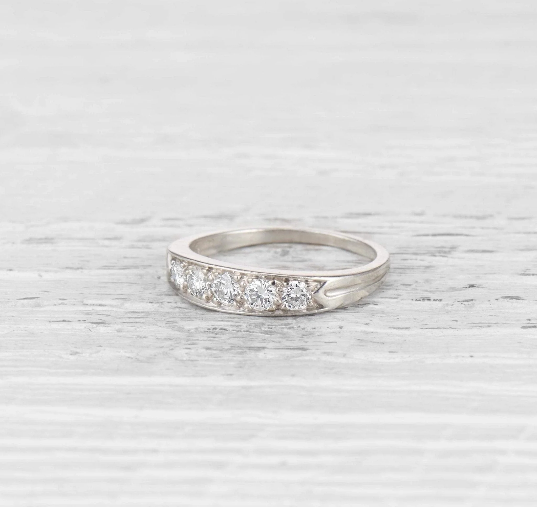 VINTAGE TIFFANY DIAMOND WEDDING BAND