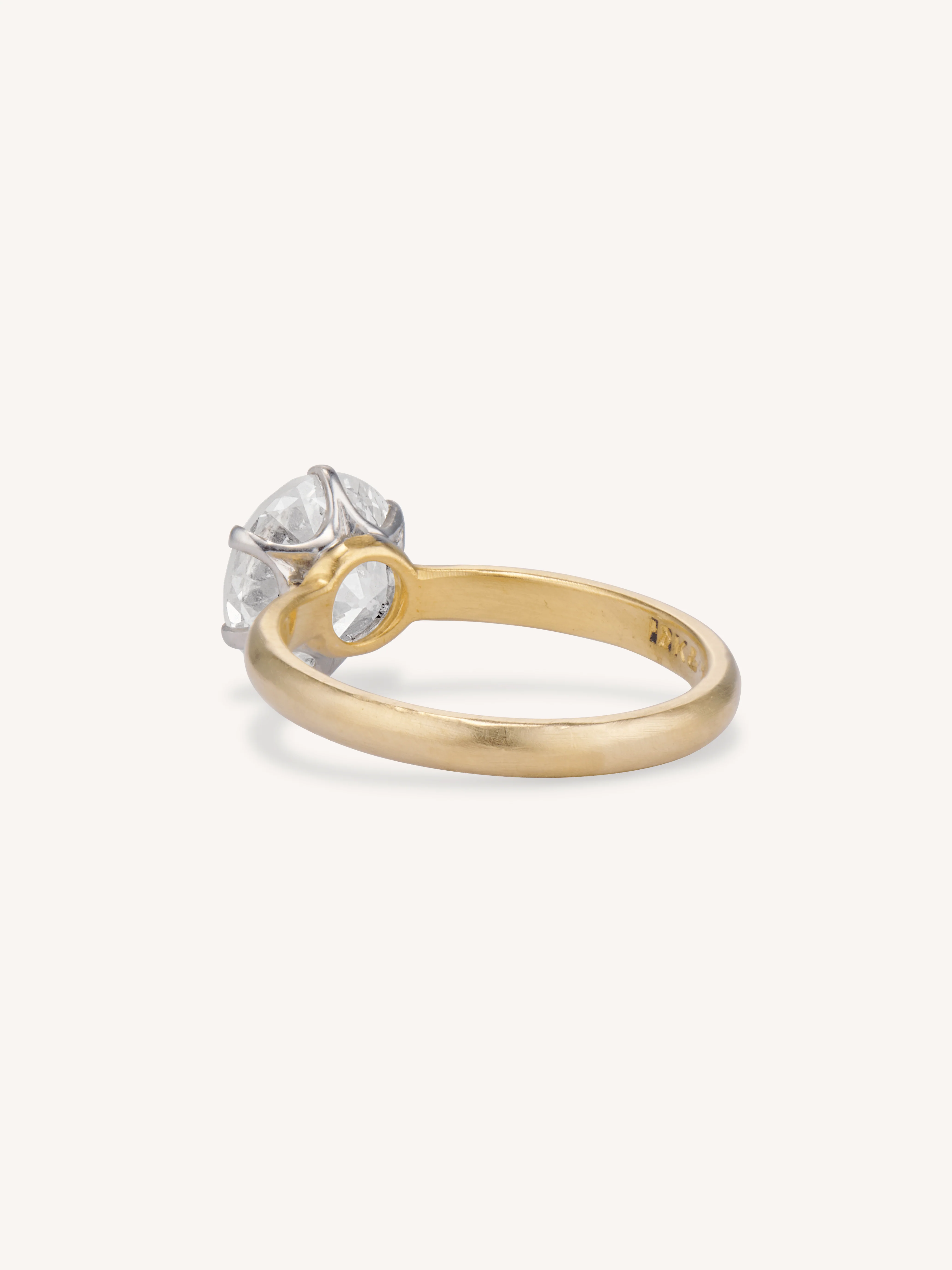 Vintage Tiffany & Co. 2.29 Carat Old European Cut Diamond Solitaire Engagement Ring - Image 5